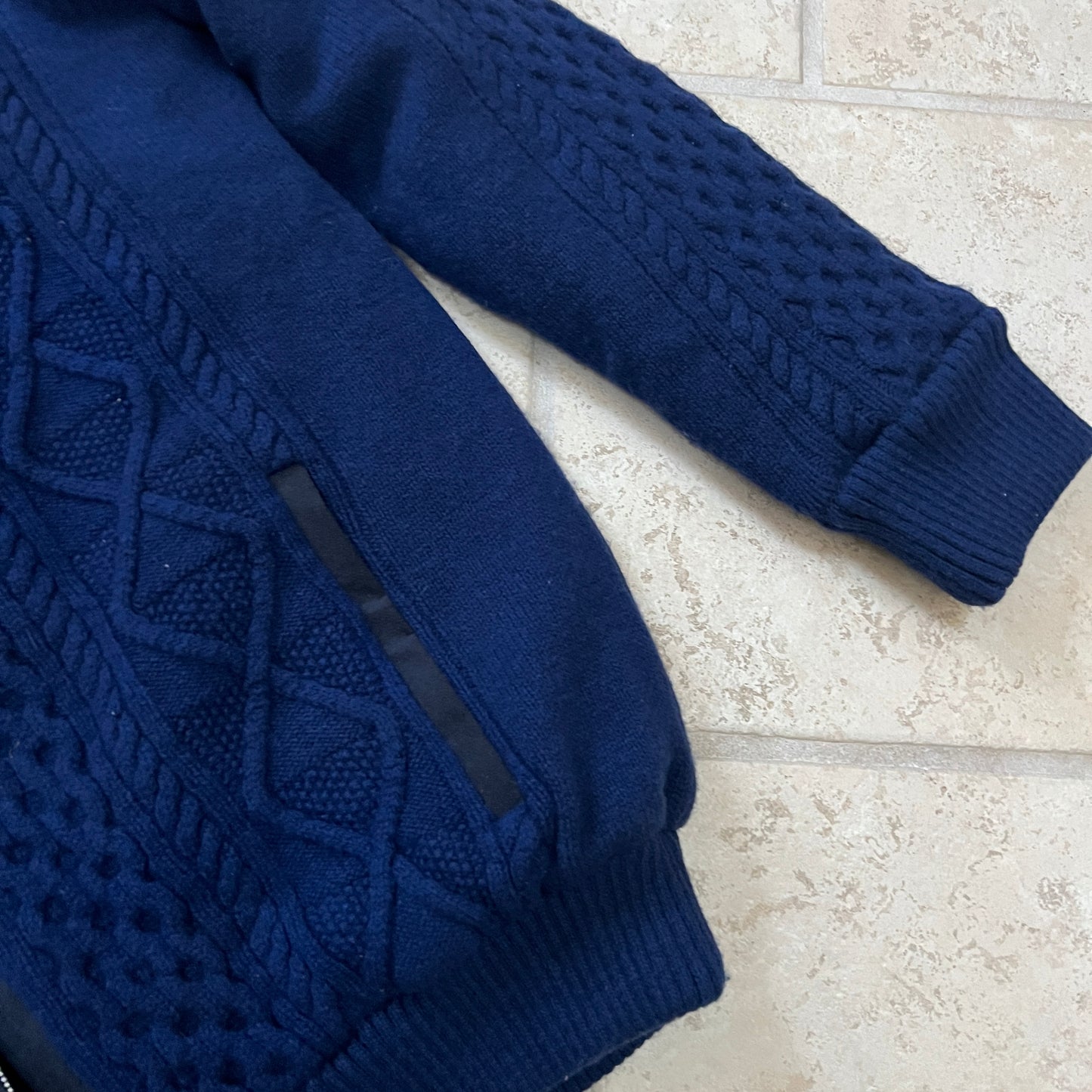 Pashmere Fur Lined Bomber Jacket