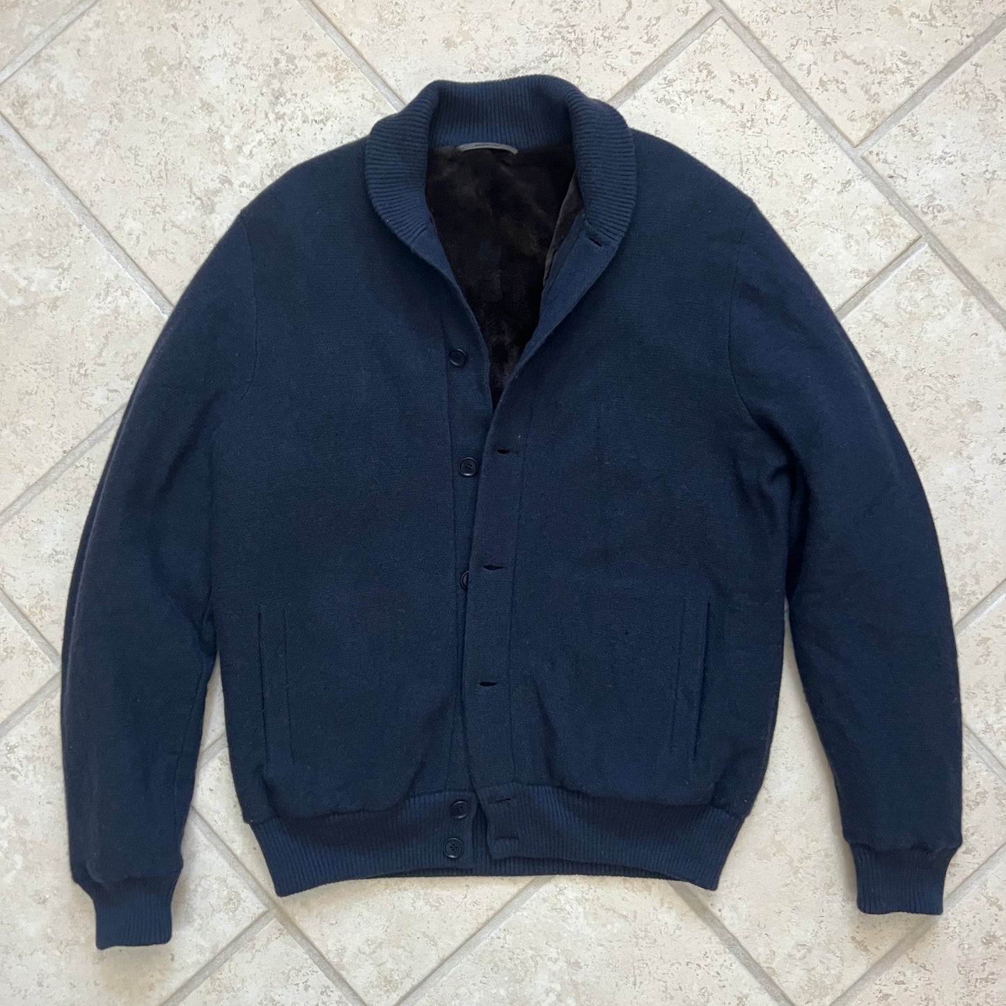 Loro Piana Mink Fur Baby Cashmere Bomber Jacket