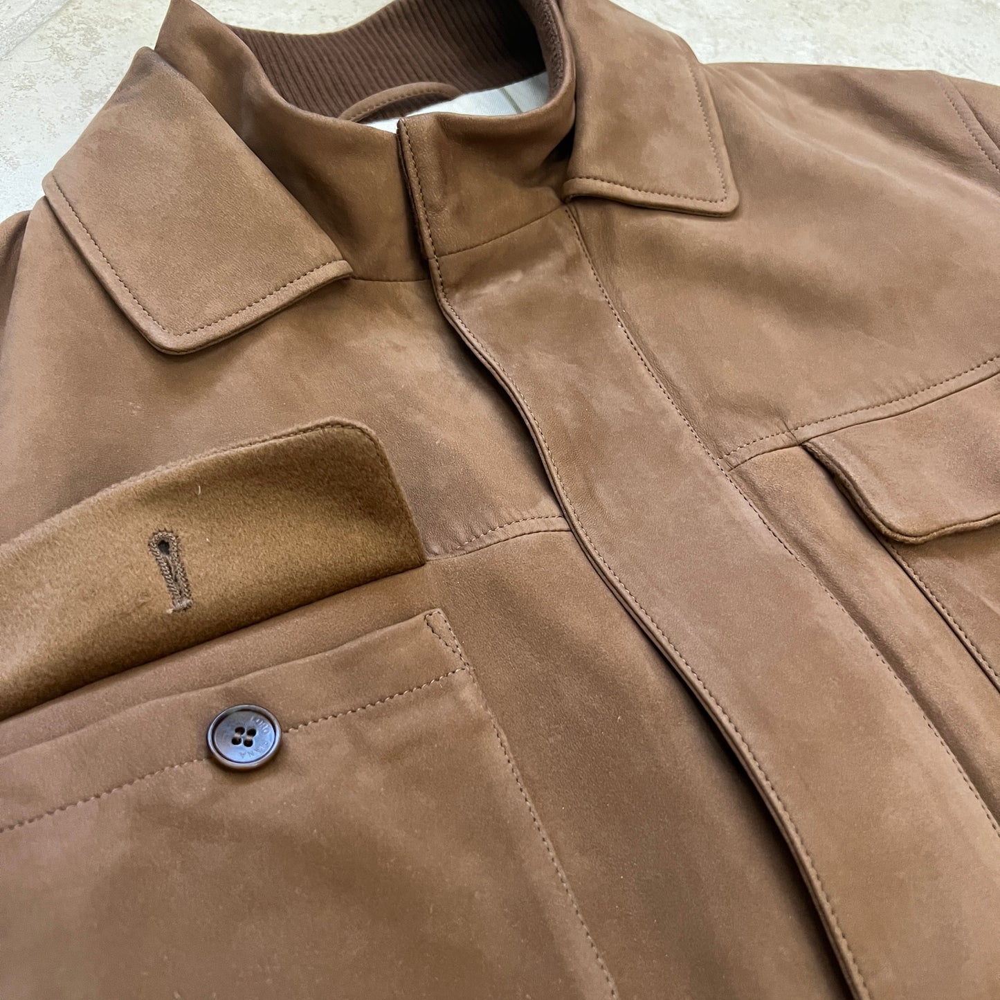 Loro Piana Suede Field Jacket