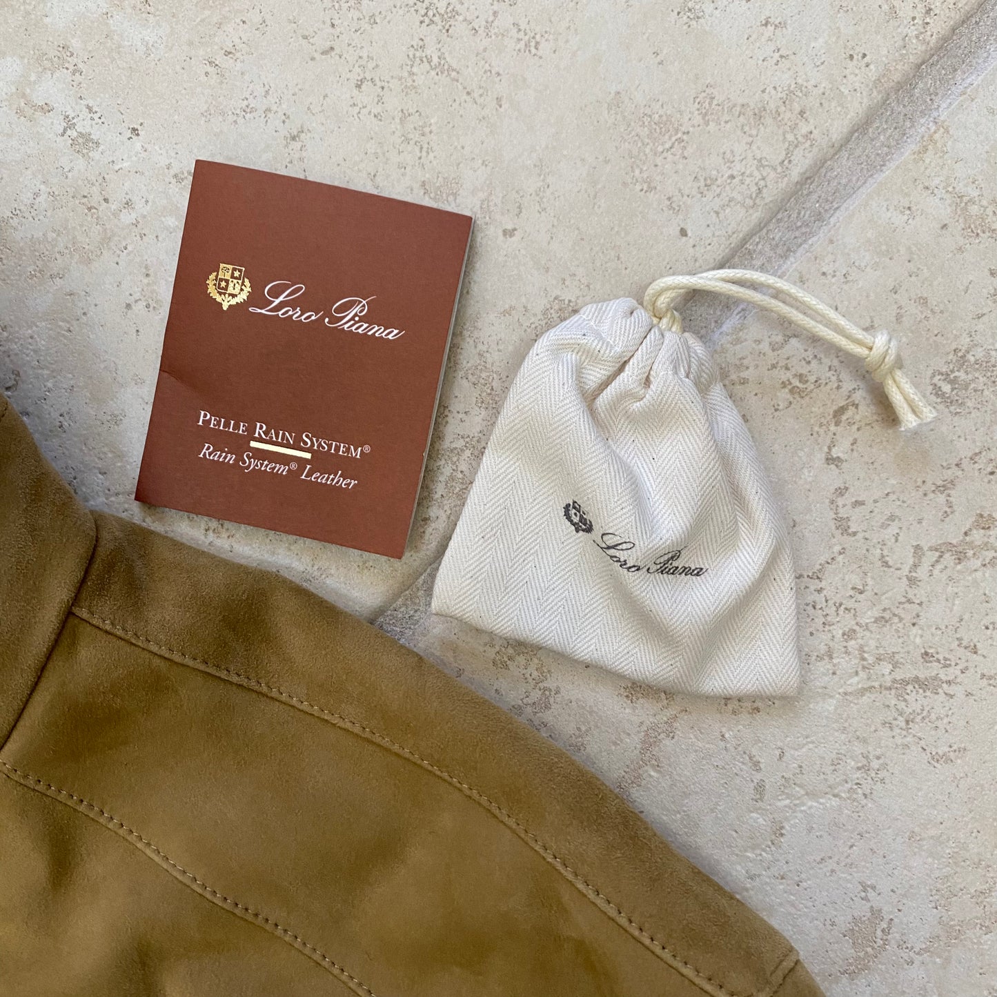 Loro Piana Suede Bomber Jacket