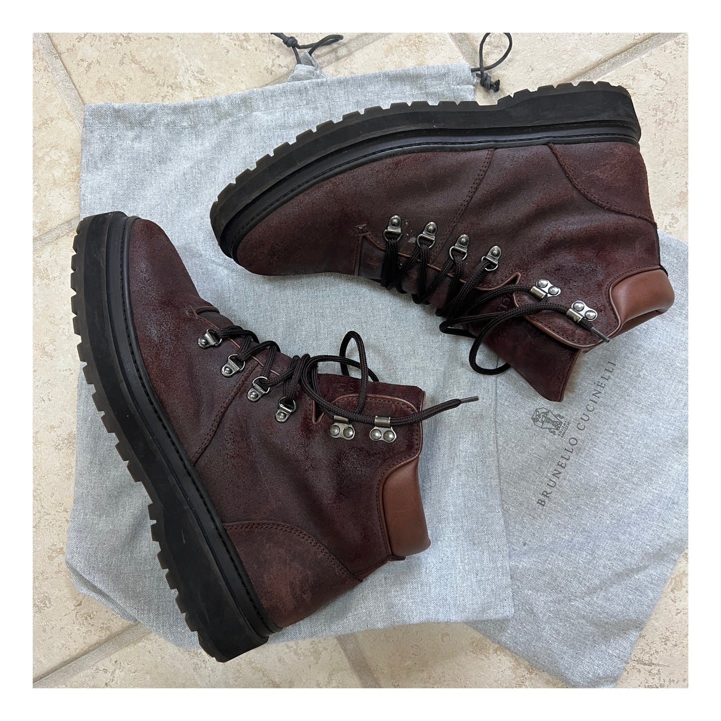 Brunello Cucinelli Shearling Winter Boots