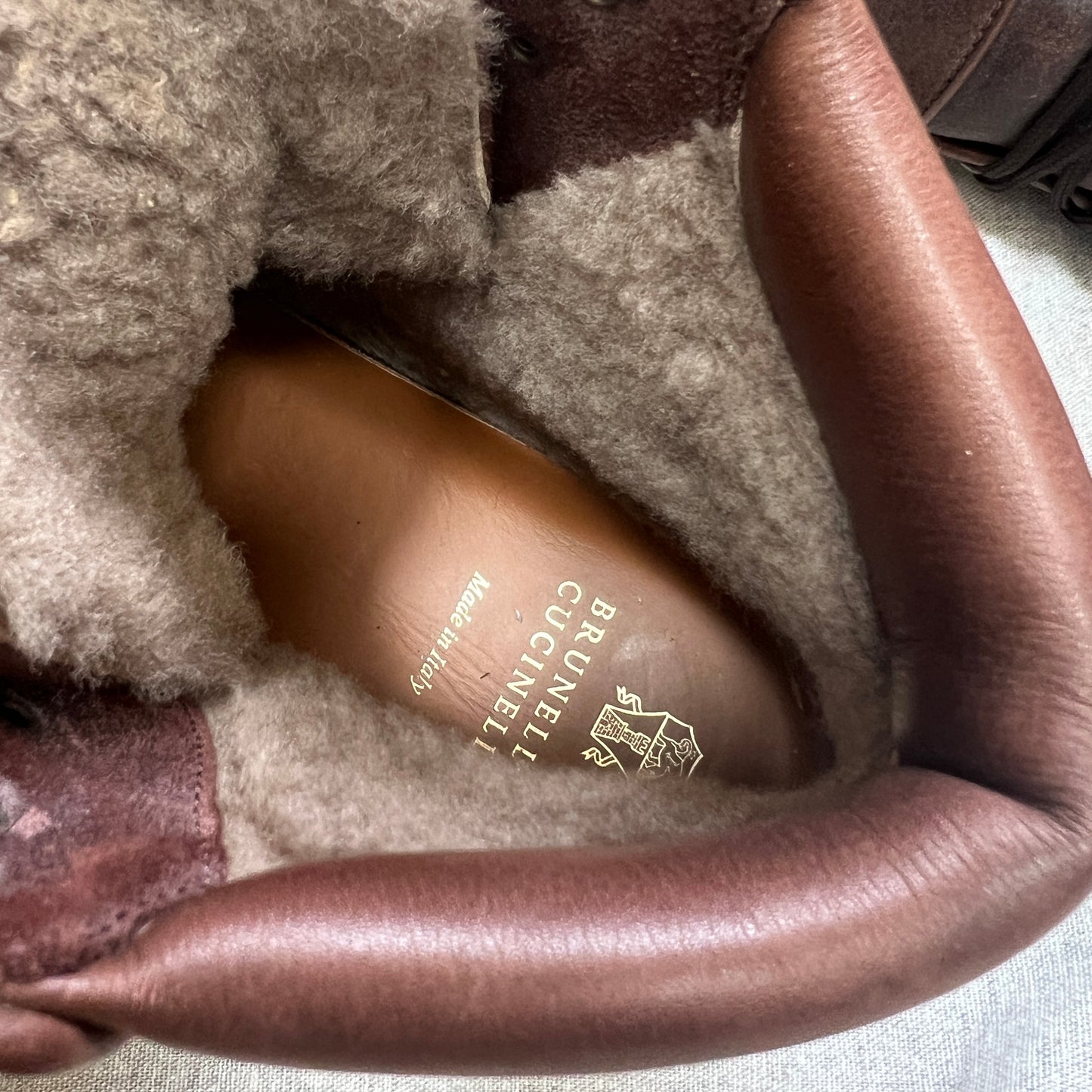 Brunello Cucinelli Shearling Winter Boots