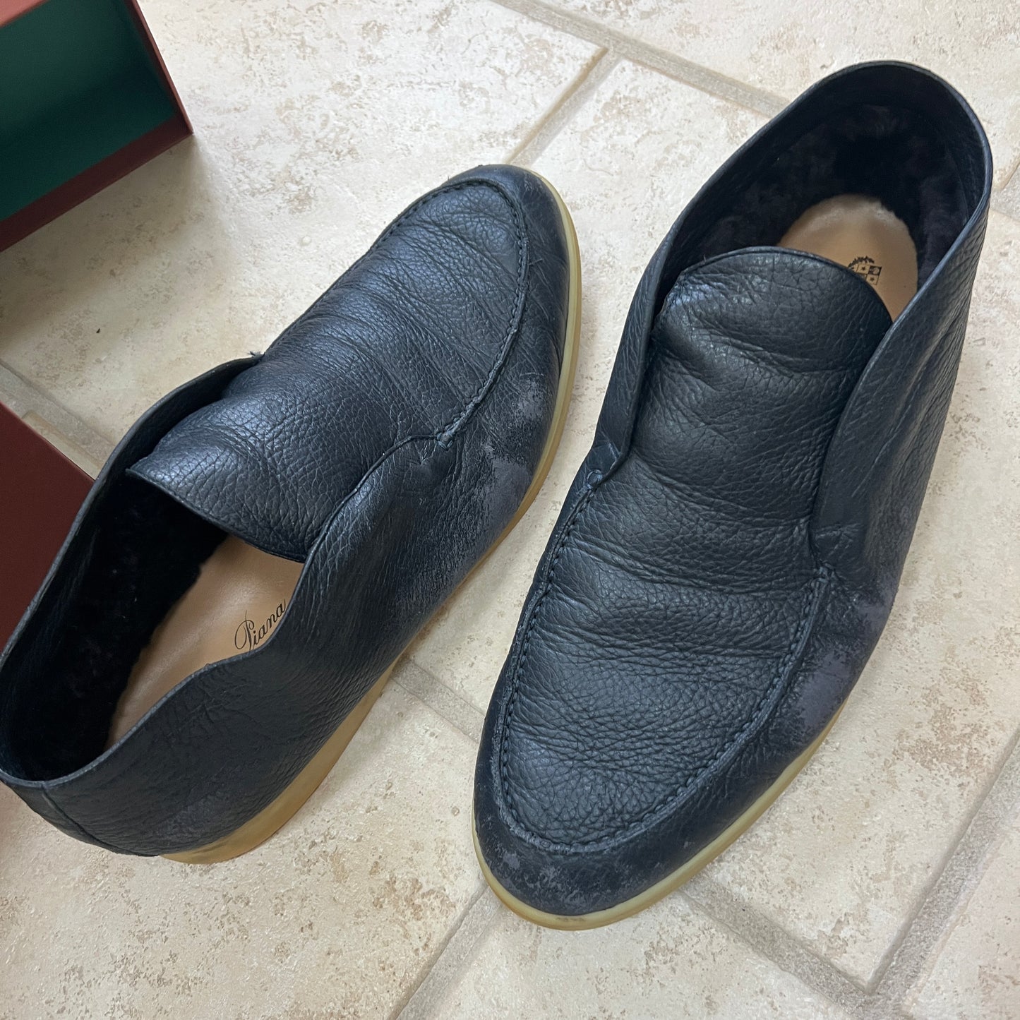 Loro Piana Castorino Fur Lined Open Walk Boots