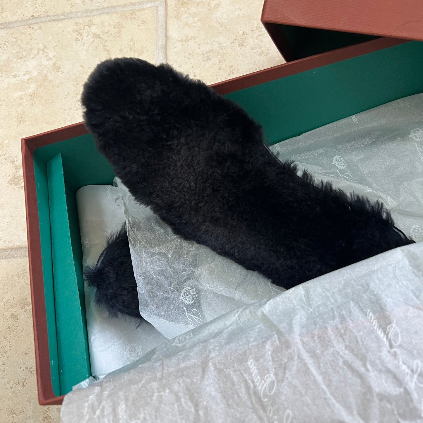 Loro Piana Castorino Fur Lined Open Walk Boots