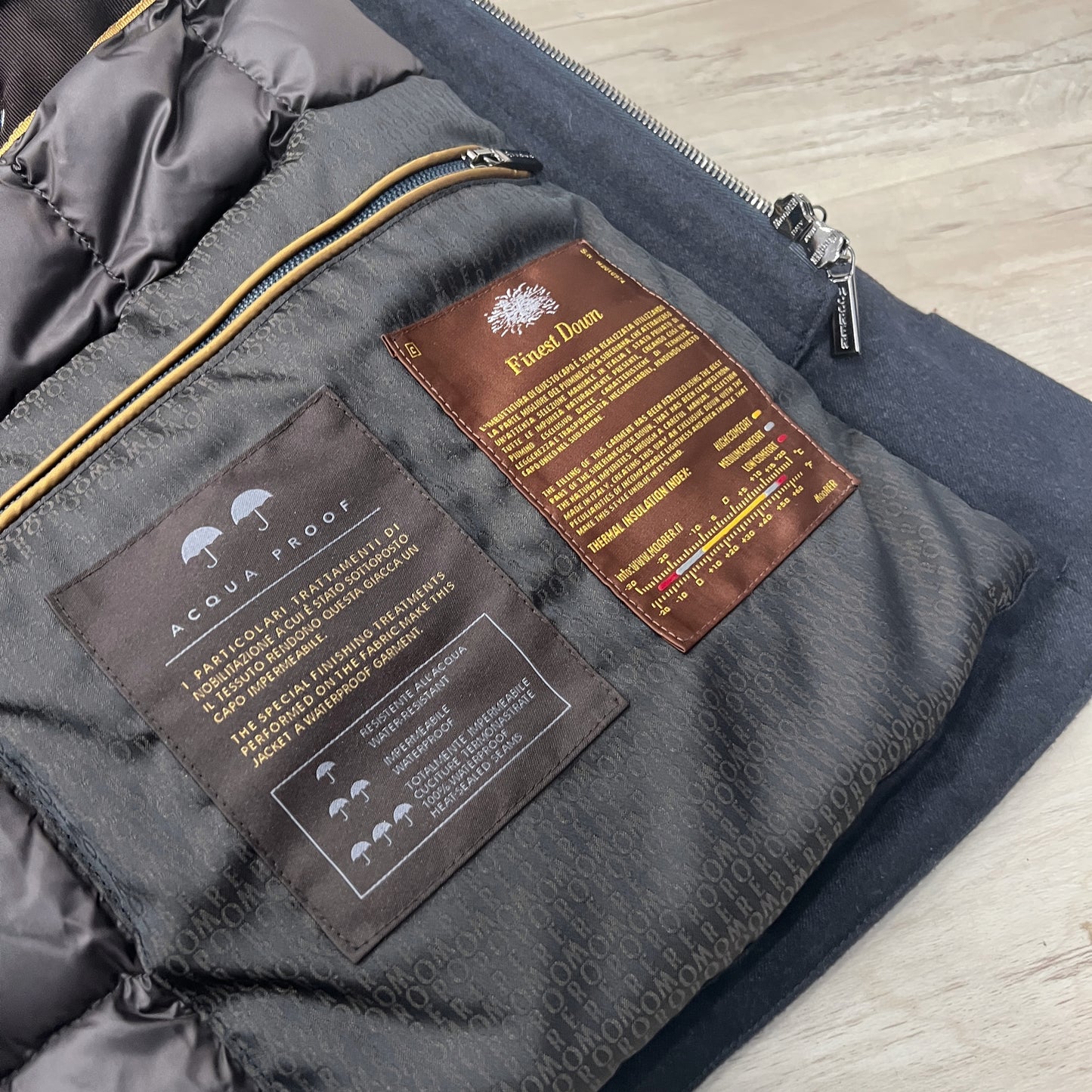 MooReR Cashmere Beaver Fur Down Jacket