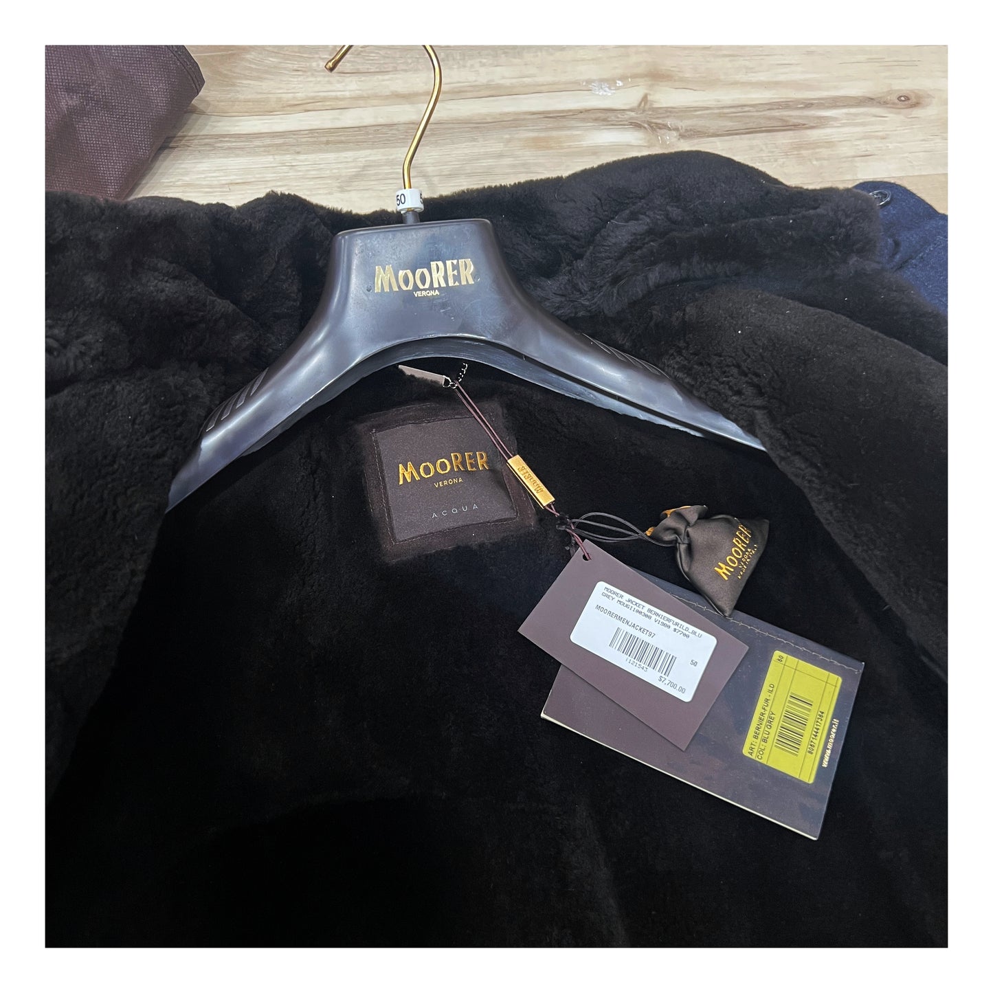 MooReR Cashmere Beaver Fur Down Jacket
