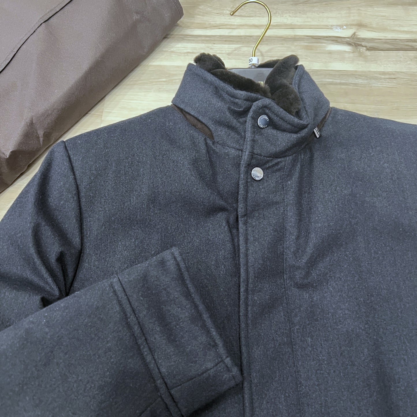 MooReR Cashmere Beaver Fur Down Jacket