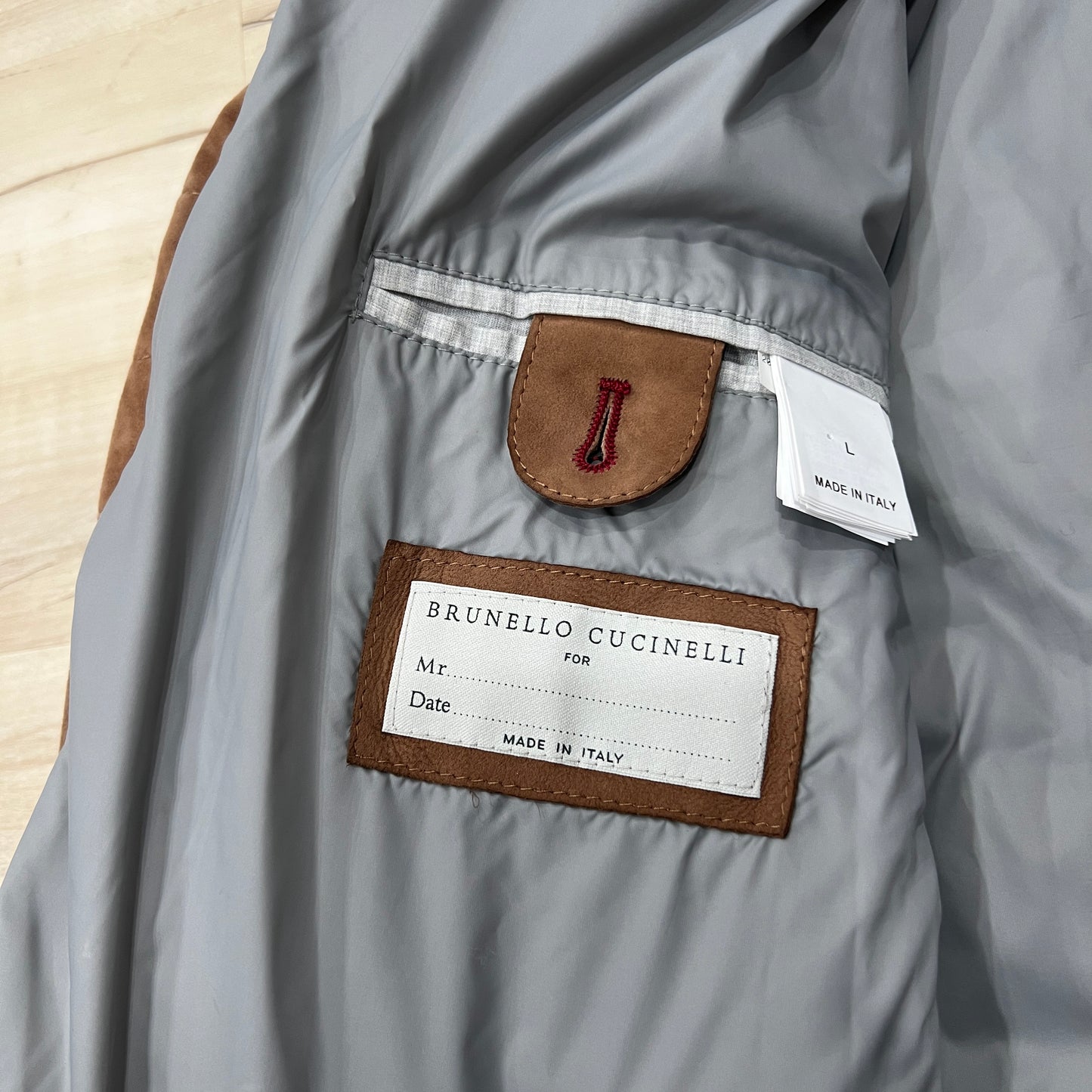Brunello Cucinelli Suede Down Jacket