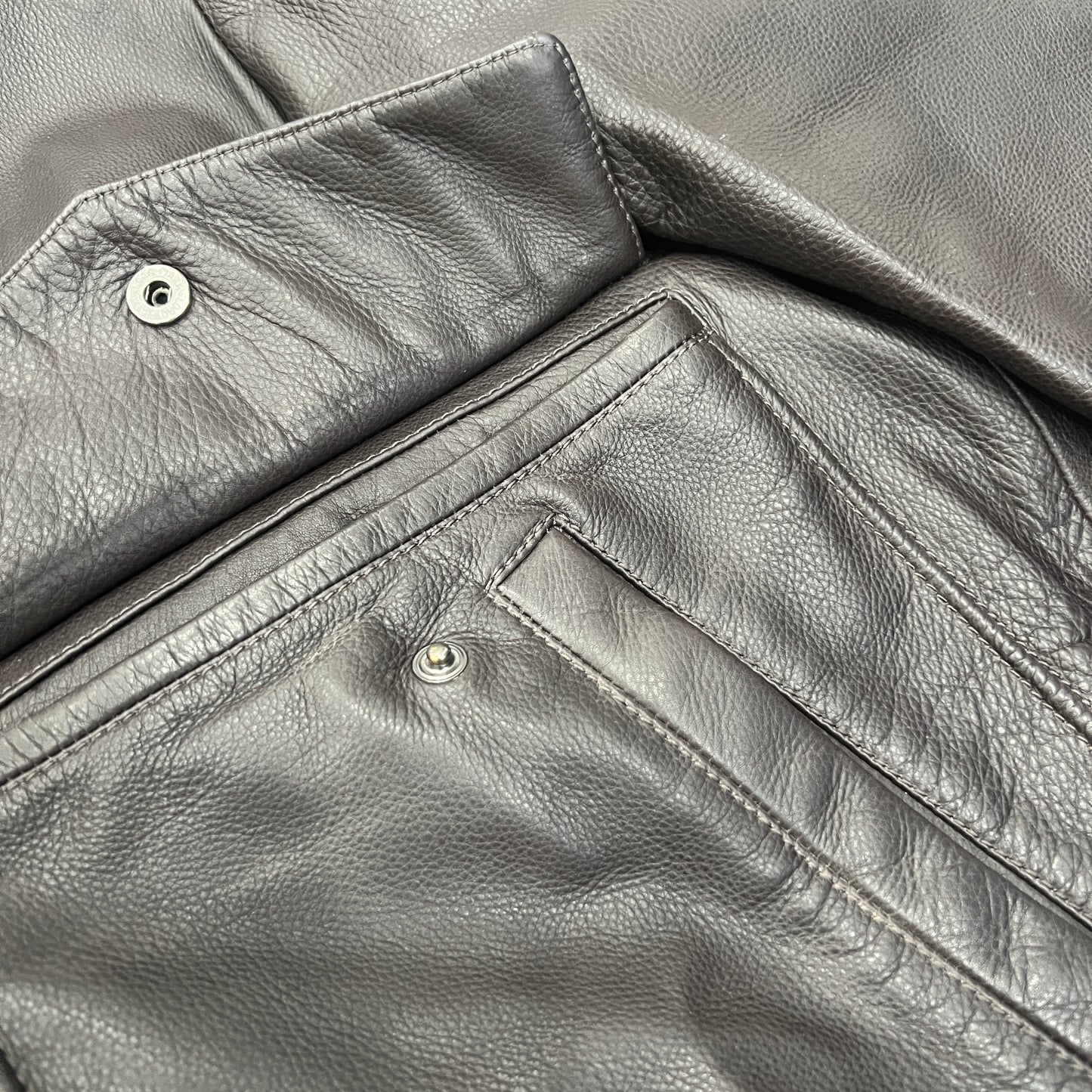 Loro Piana Calfskin Leather Bomber Jacket