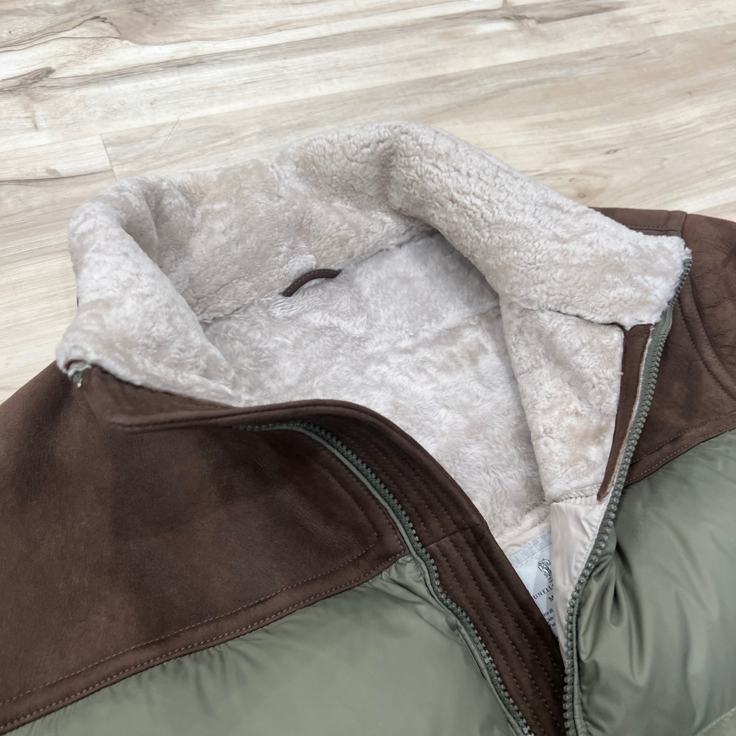 Brunello Cucinelli Shearling Down Jacket