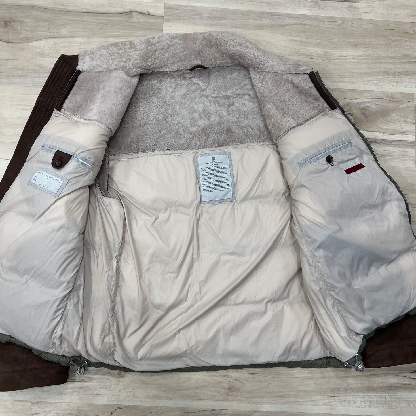 Brunello Cucinelli Shearling Down Jacket