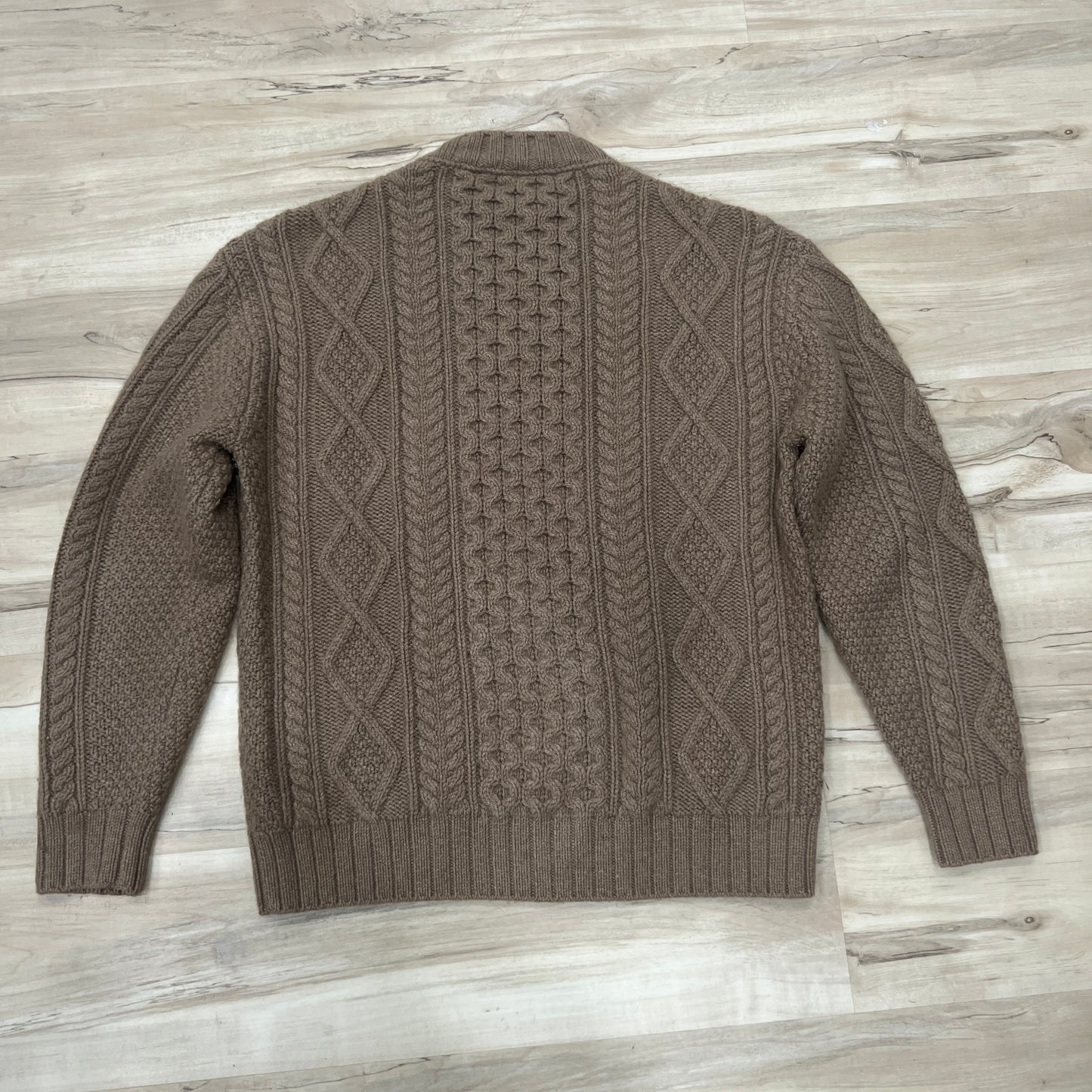 Loro Piana Cashmere Cable Knit Crewneck Sweater