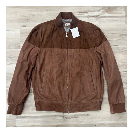 Brunello Cucinelli Suede Bomber Jacket