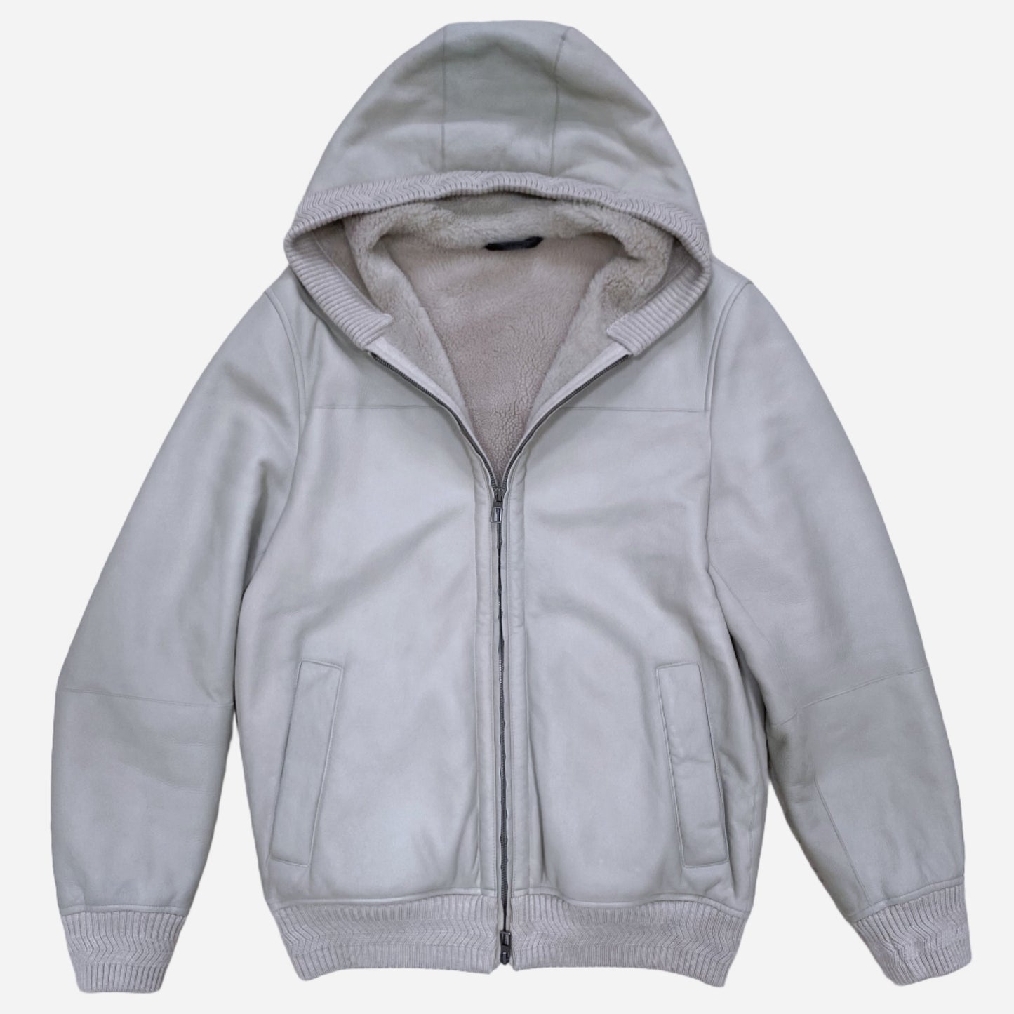 Loro Piana Shearling Hooded Jacket