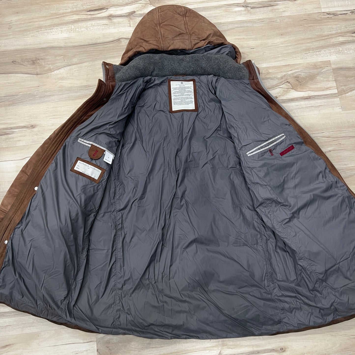 Brunello Cucinelli Suede Down Parka