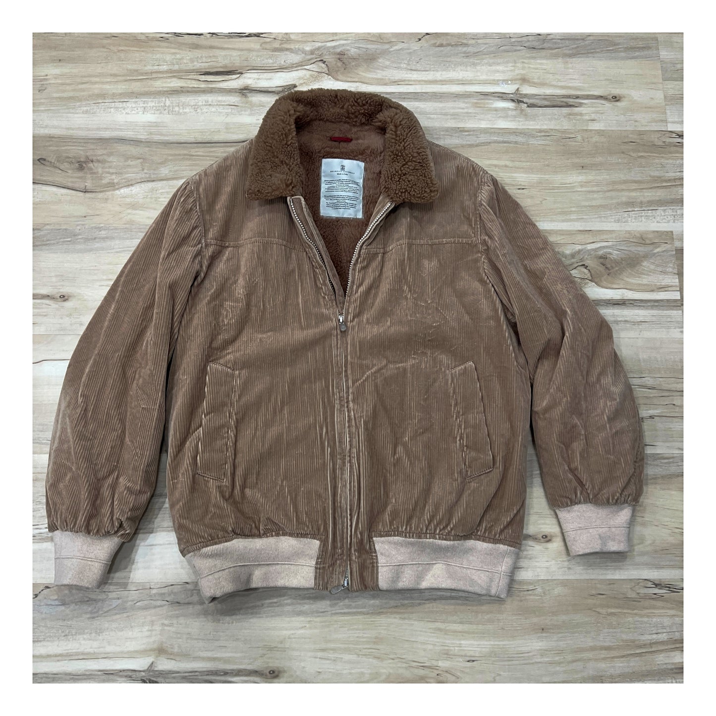 Brunello Cucinelli Shearling Lined Bomber Jacket