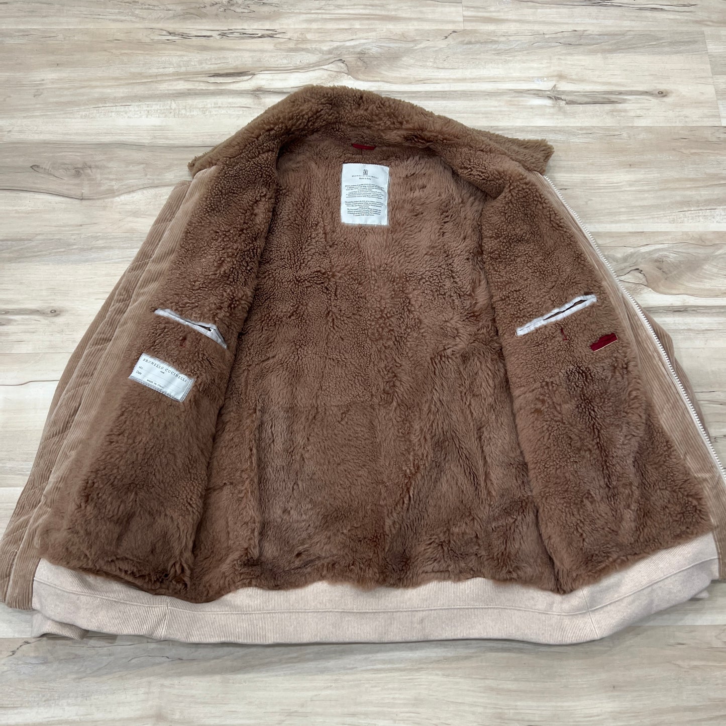 Brunello Cucinelli Shearling Lined Bomber Jacket