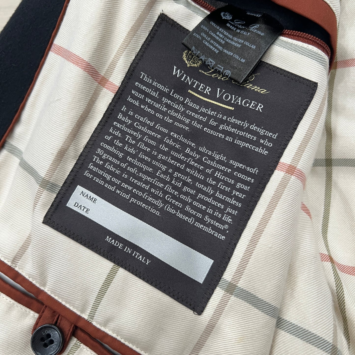 Loro Piana Winter Voyager Baby Cashmere Coat