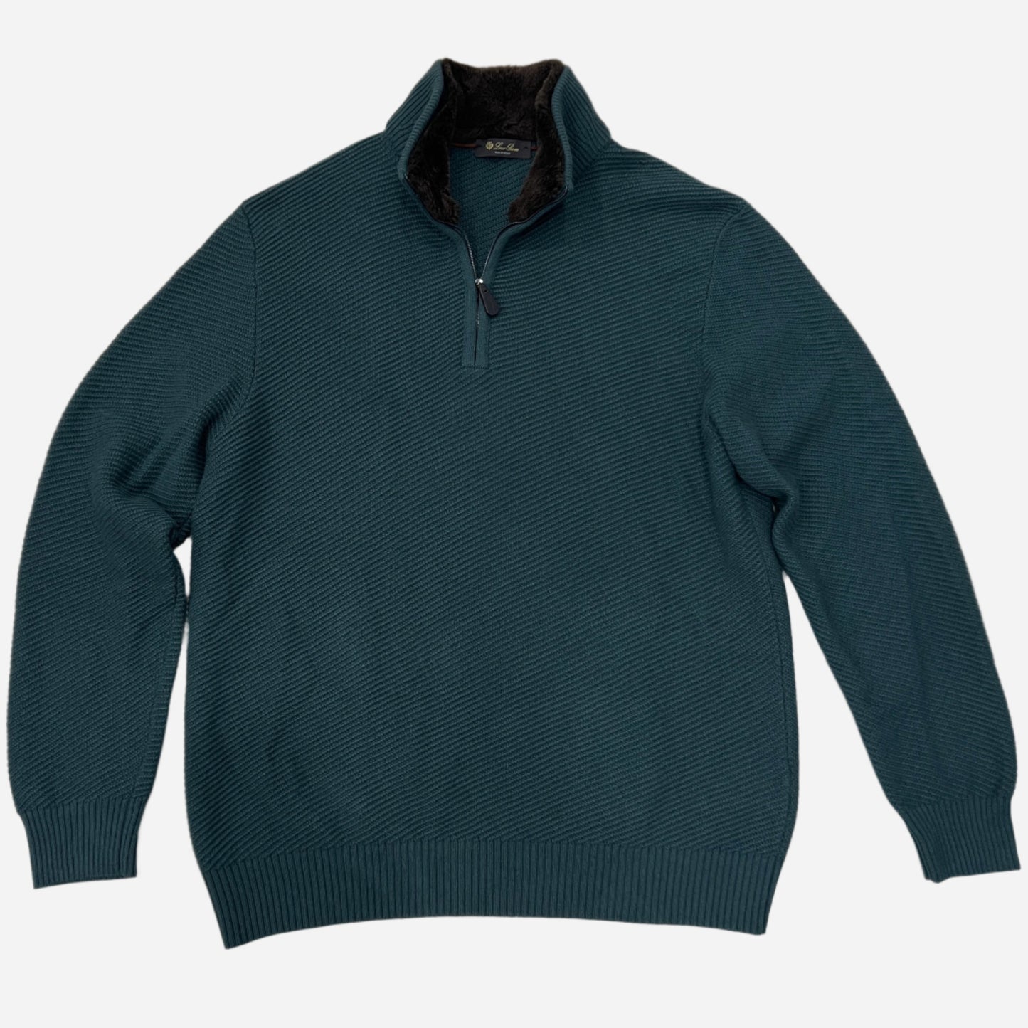Loro Piana Castorino Fur Cashmere Sweater (XL)