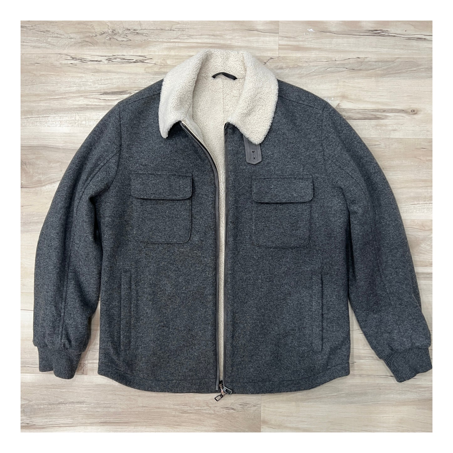 Loro Piana Shearling Lined Cashmere Jacket
