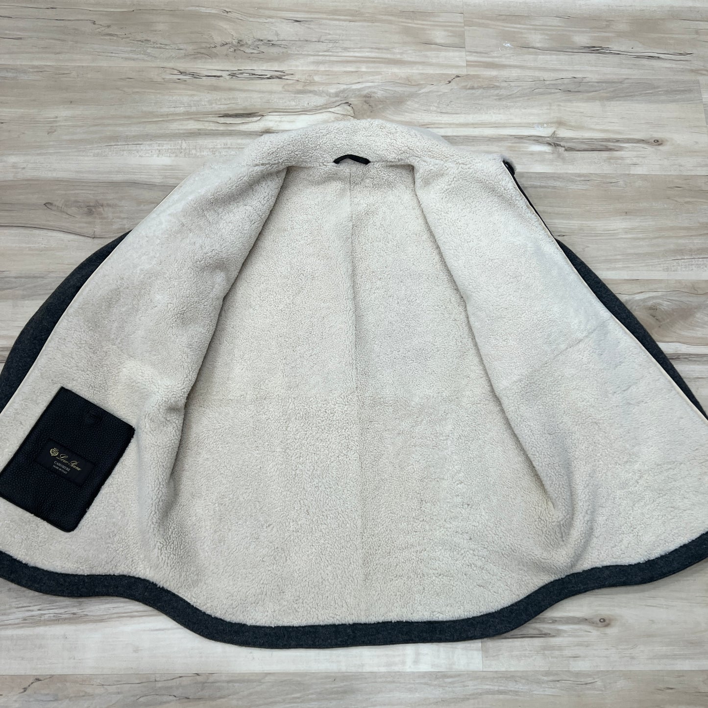Loro Piana Shearling Lined Cashmere Jacket