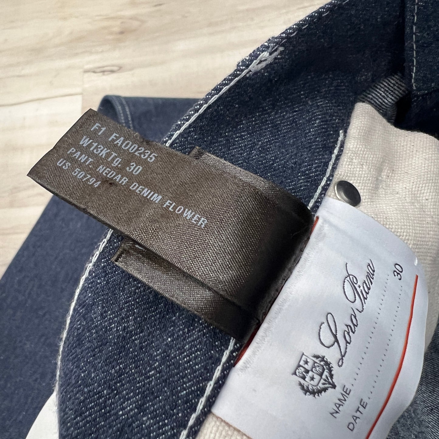 Loro Piana Denim Flower “Nedar” Jeans