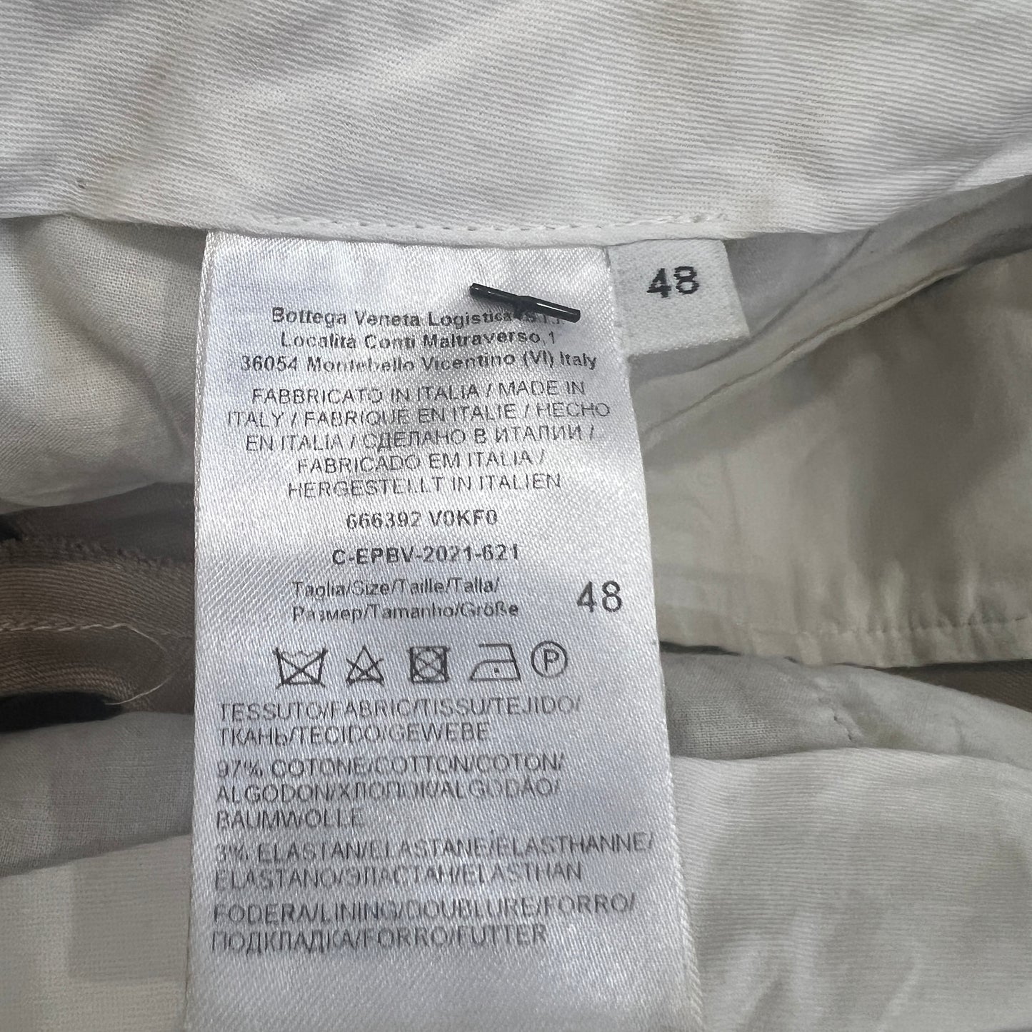 Bottega Veneta Khaki Pants