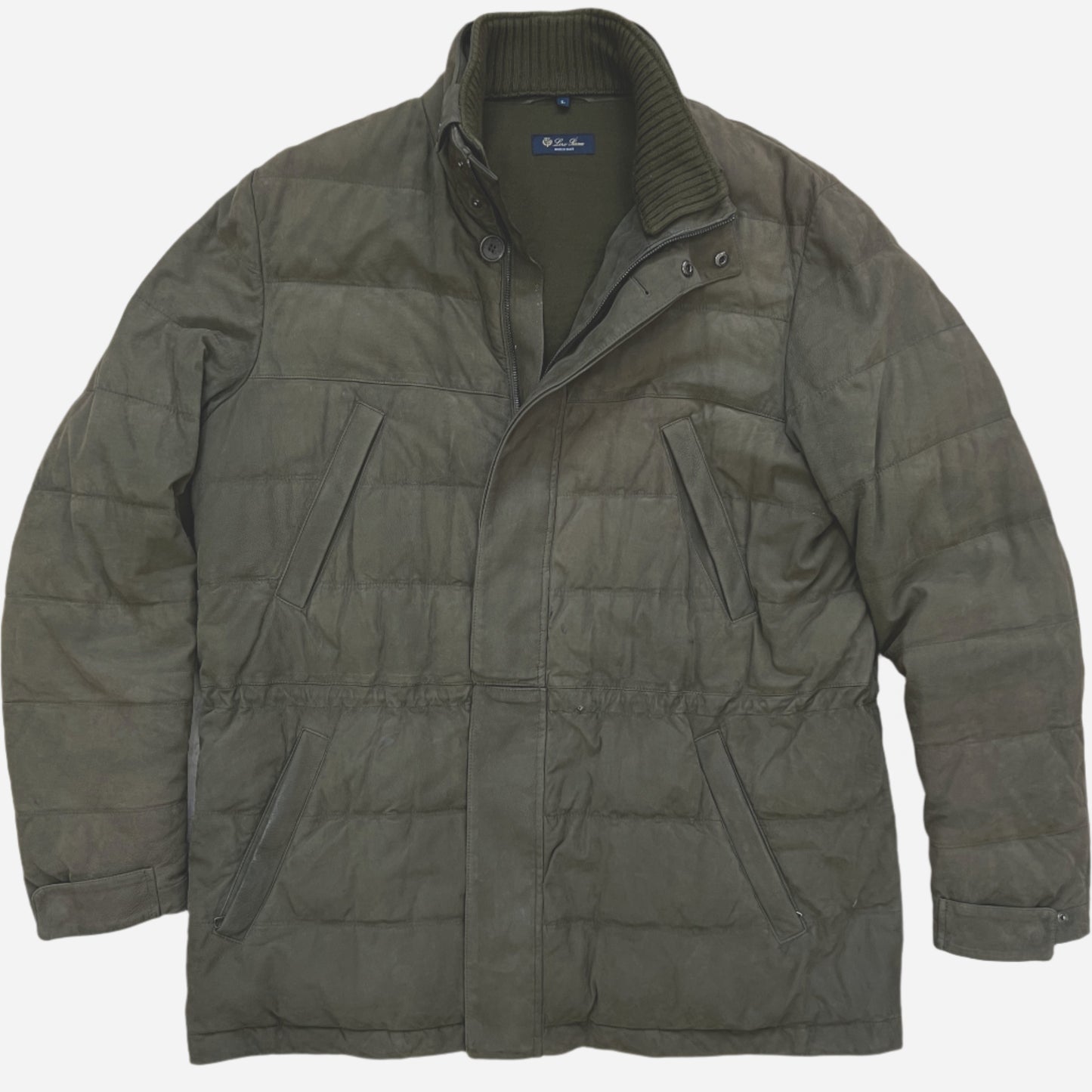 Loro Piana Quilted Leather Icer Coat