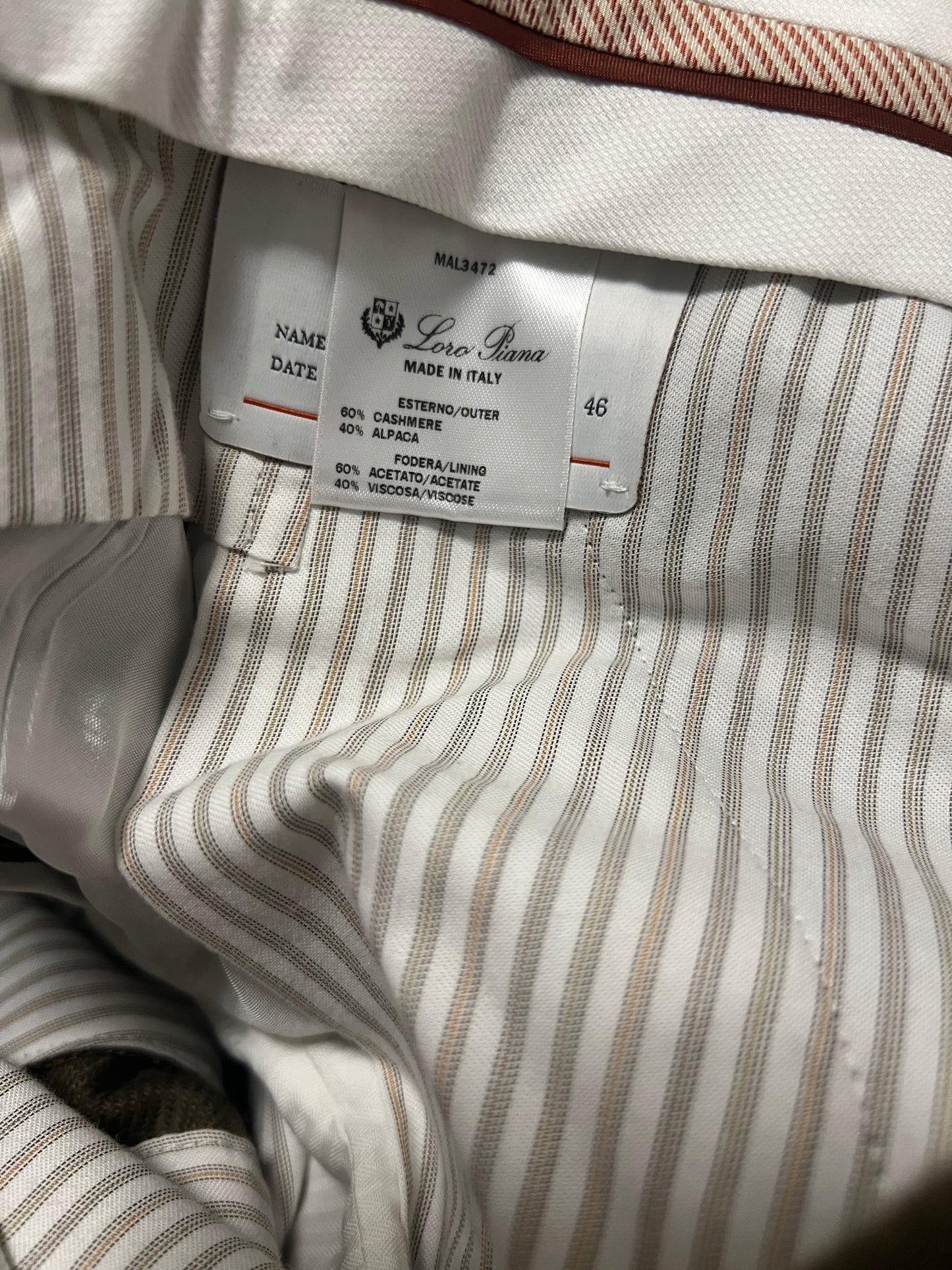 Loro Piana Cashmere / Alpaca City Two Pince trousers