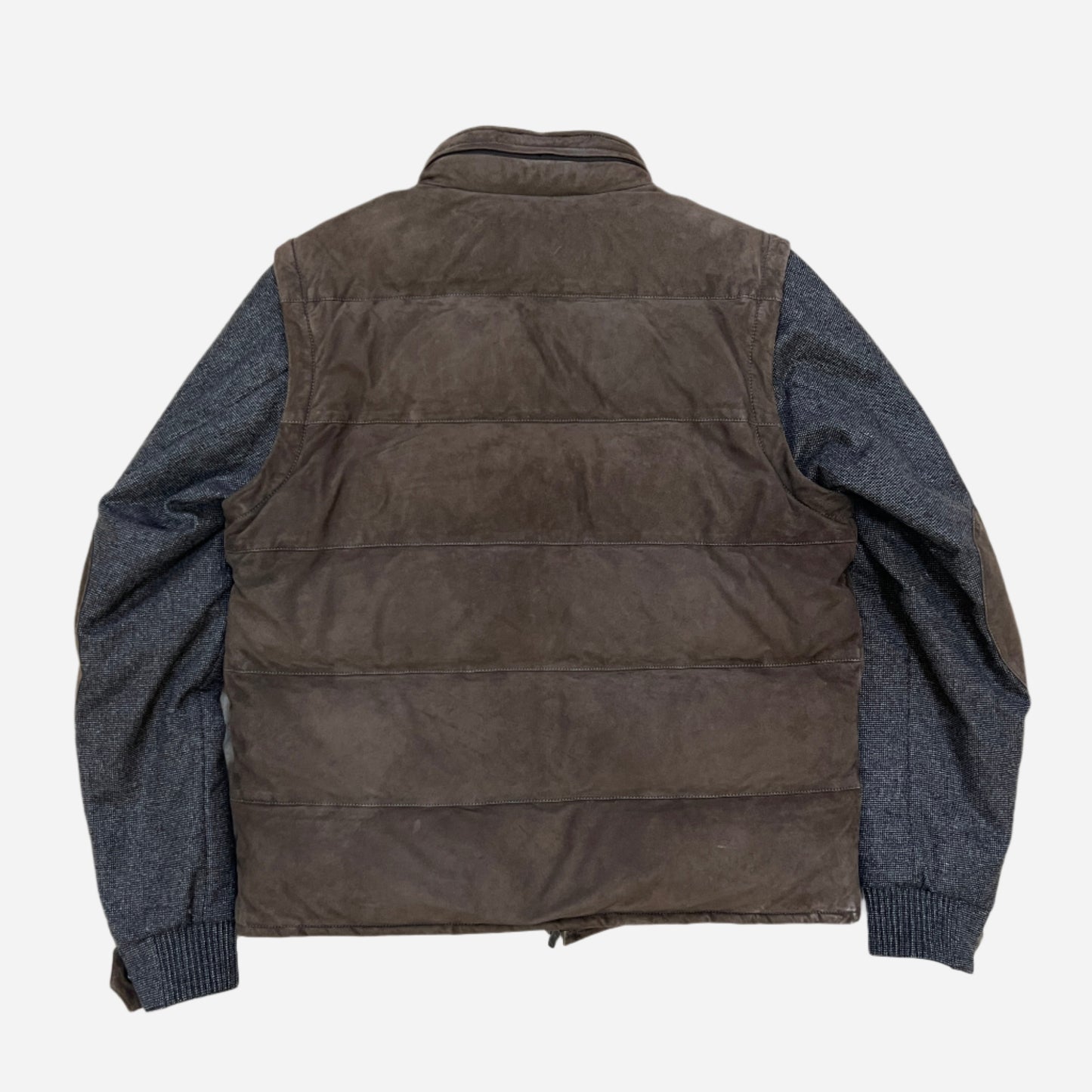 Brioni Suede Cashmere Down Jacket 2-in-1
