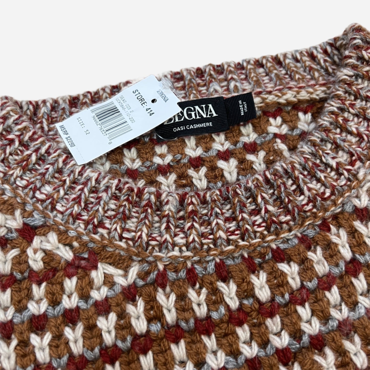 Zegna Oasi Cashmere Knit Crewneck Sweater