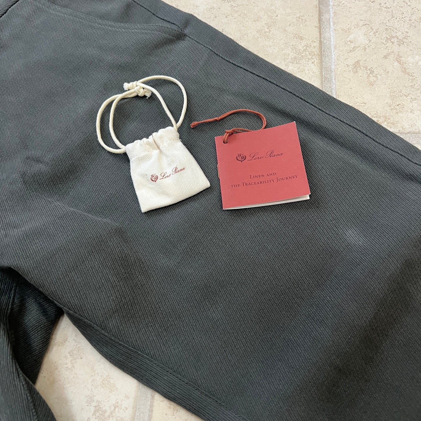 Loro Piana Linen Harper Textured Trousers