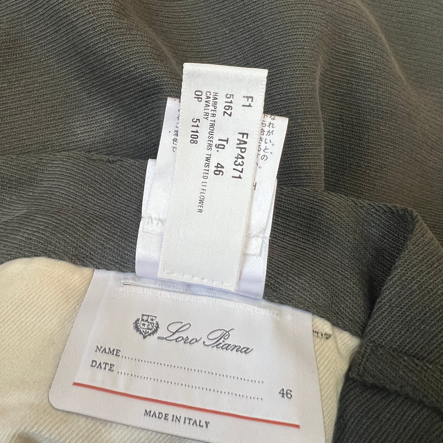 Loro Piana Linen Harper Textured Trousers