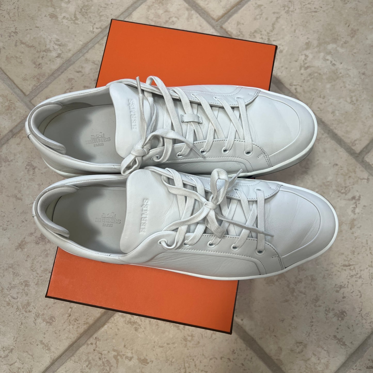 Hermes "Kid" Leather Sneakers