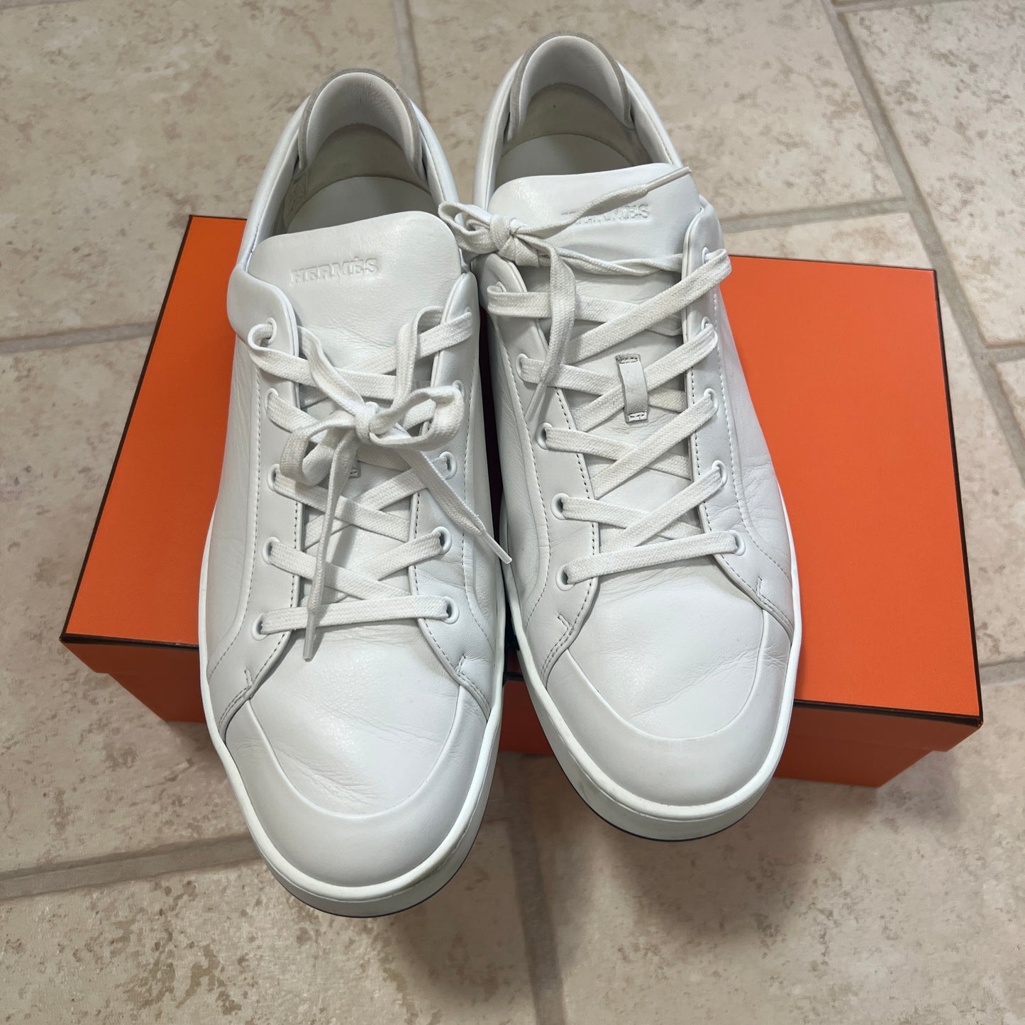 Hermes "Kid" Leather Sneakers