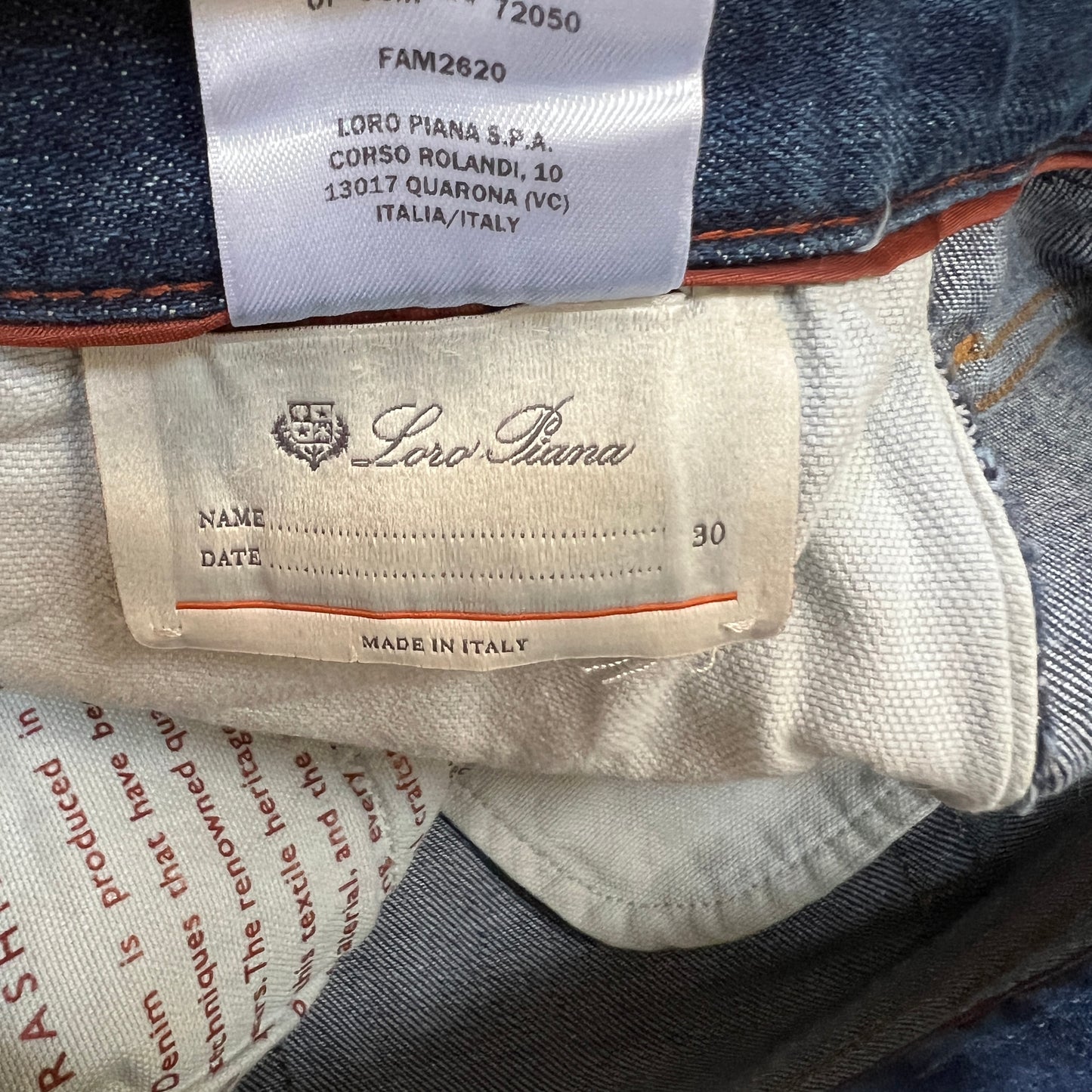 Loro Piana Kurashiki Denim Jeans