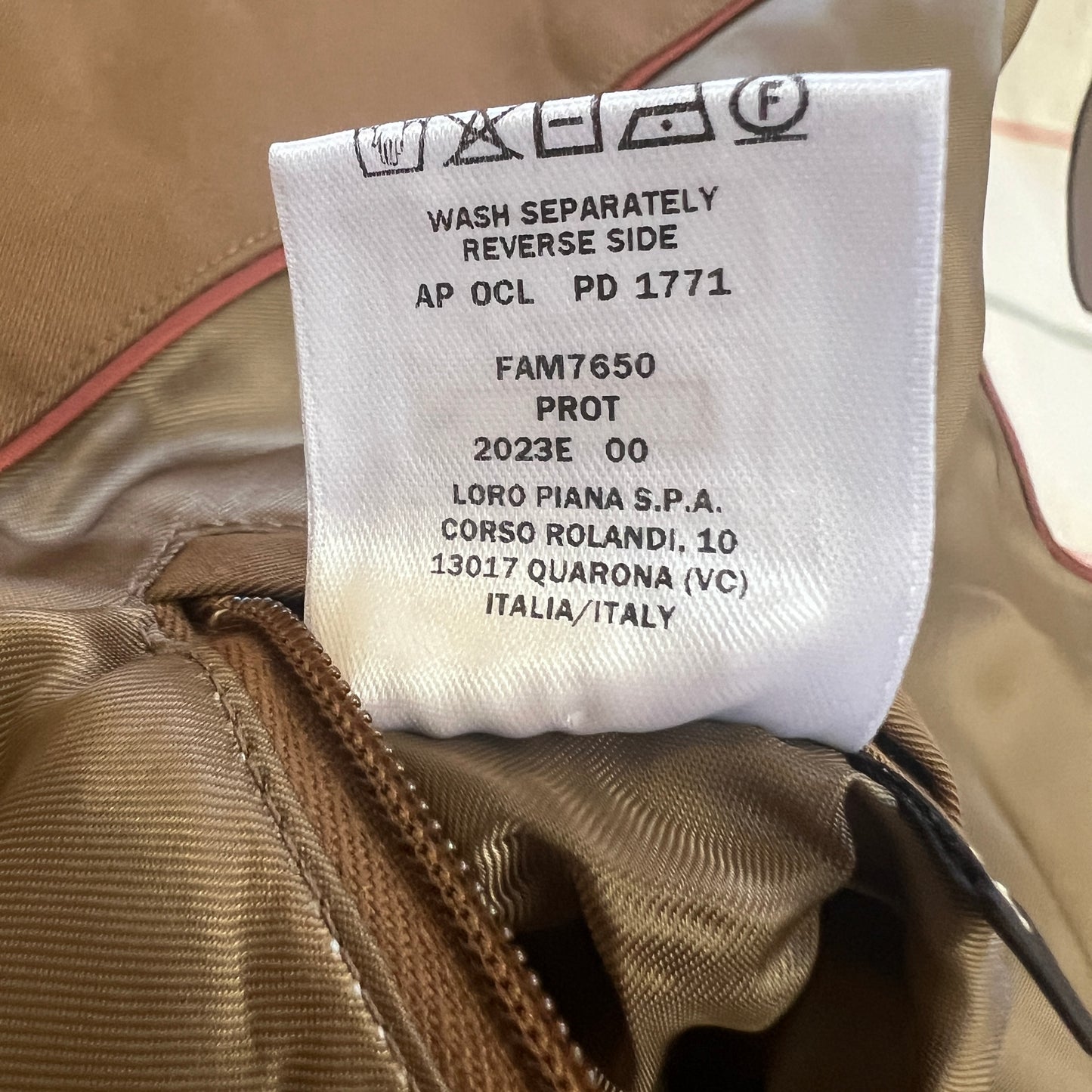 Loro Piana Prototype Cashmere Jacket (Sample Style)