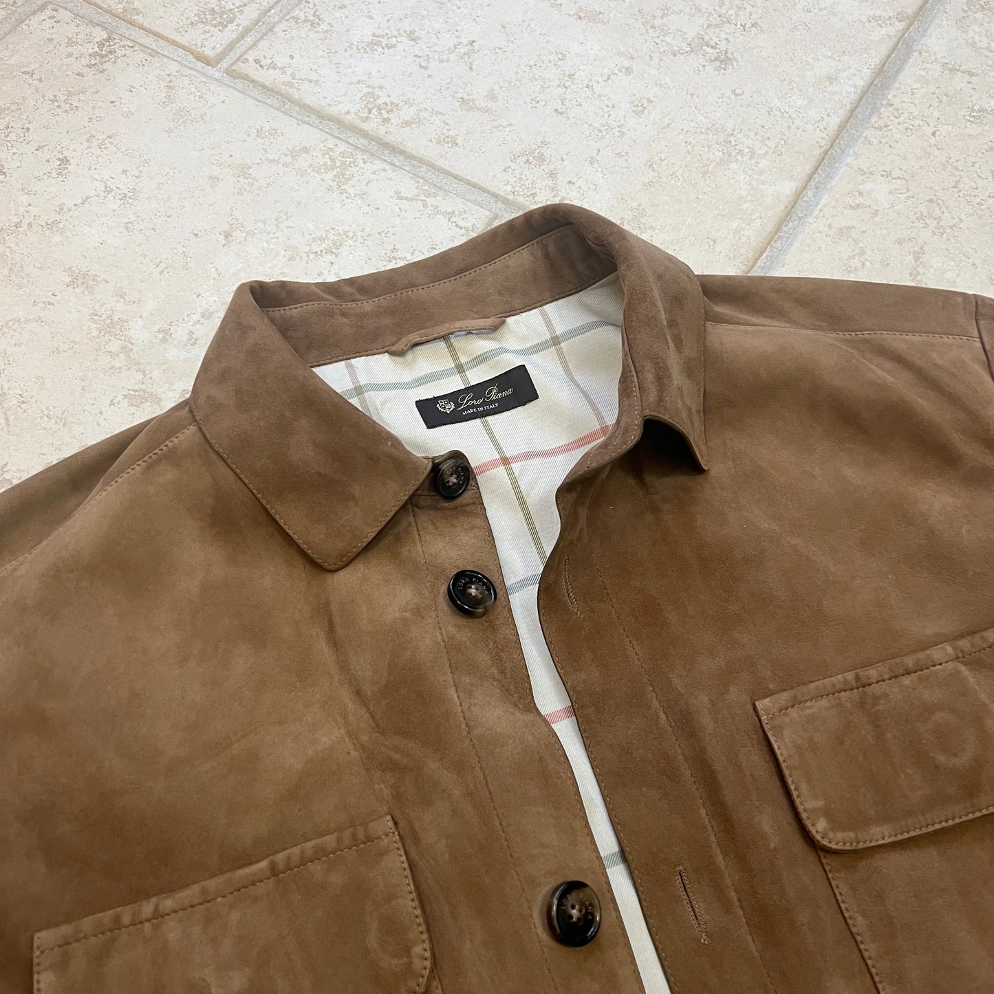 Loro Piana Suede Overshirt Jacket