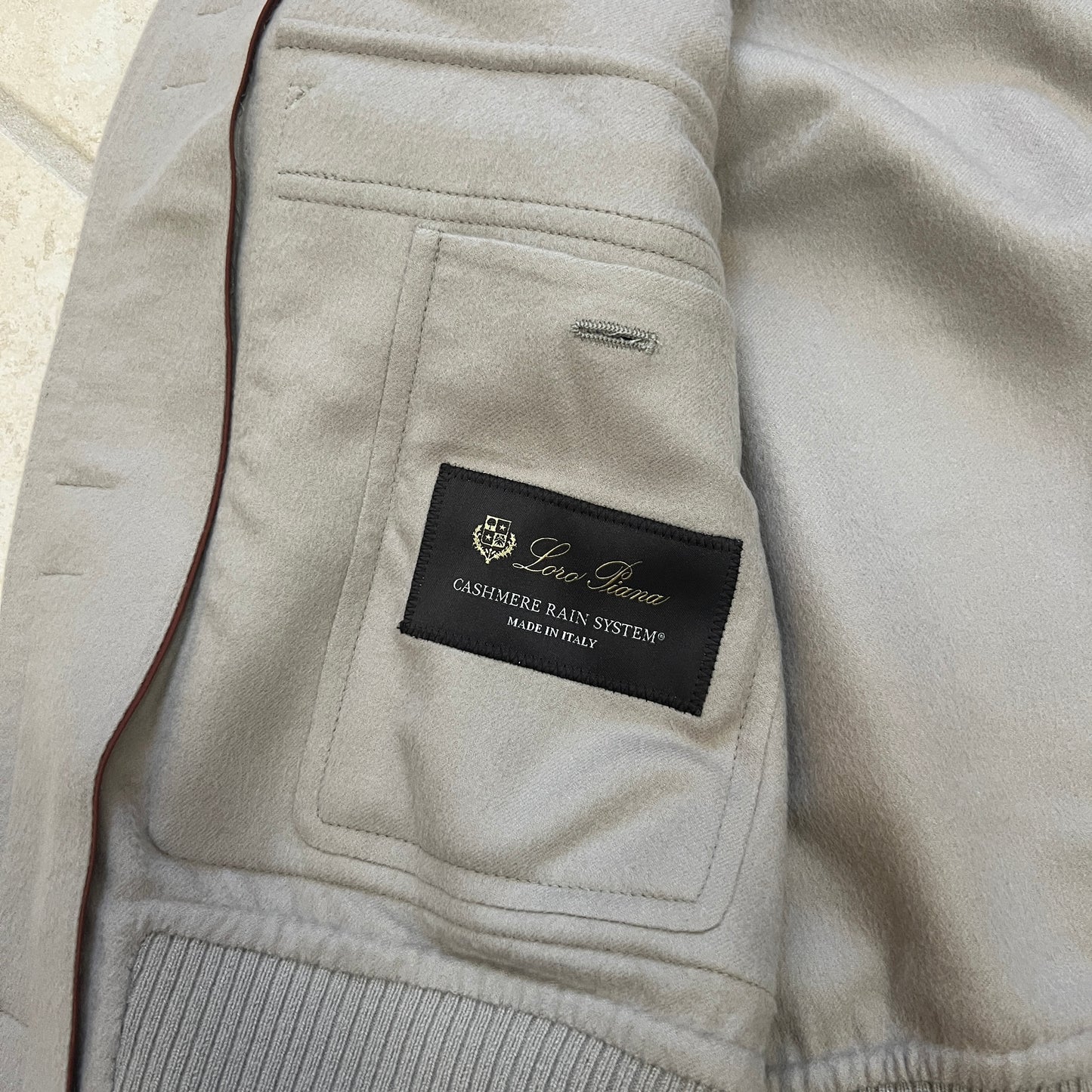 Loro Piana Cashmere "Glendale" Bomber