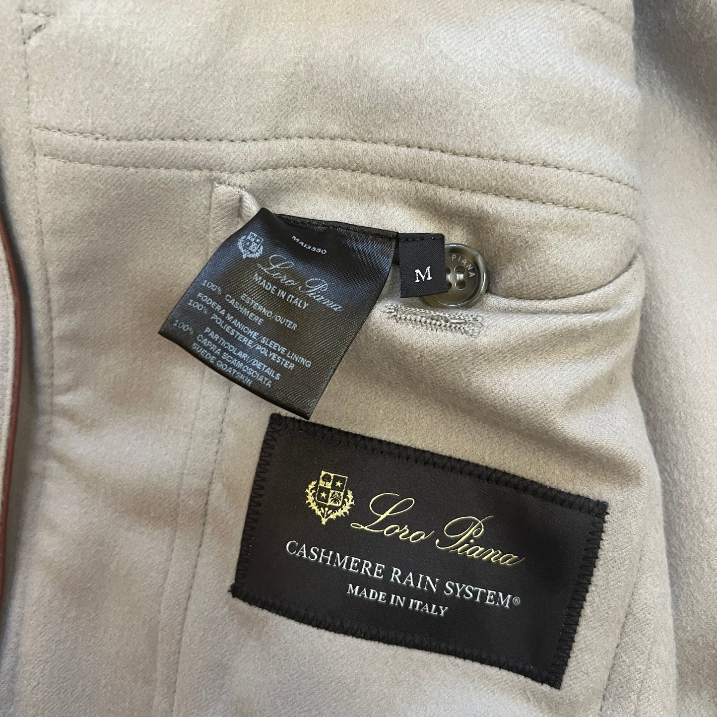 Loro Piana Cashmere "Glendale" Bomber