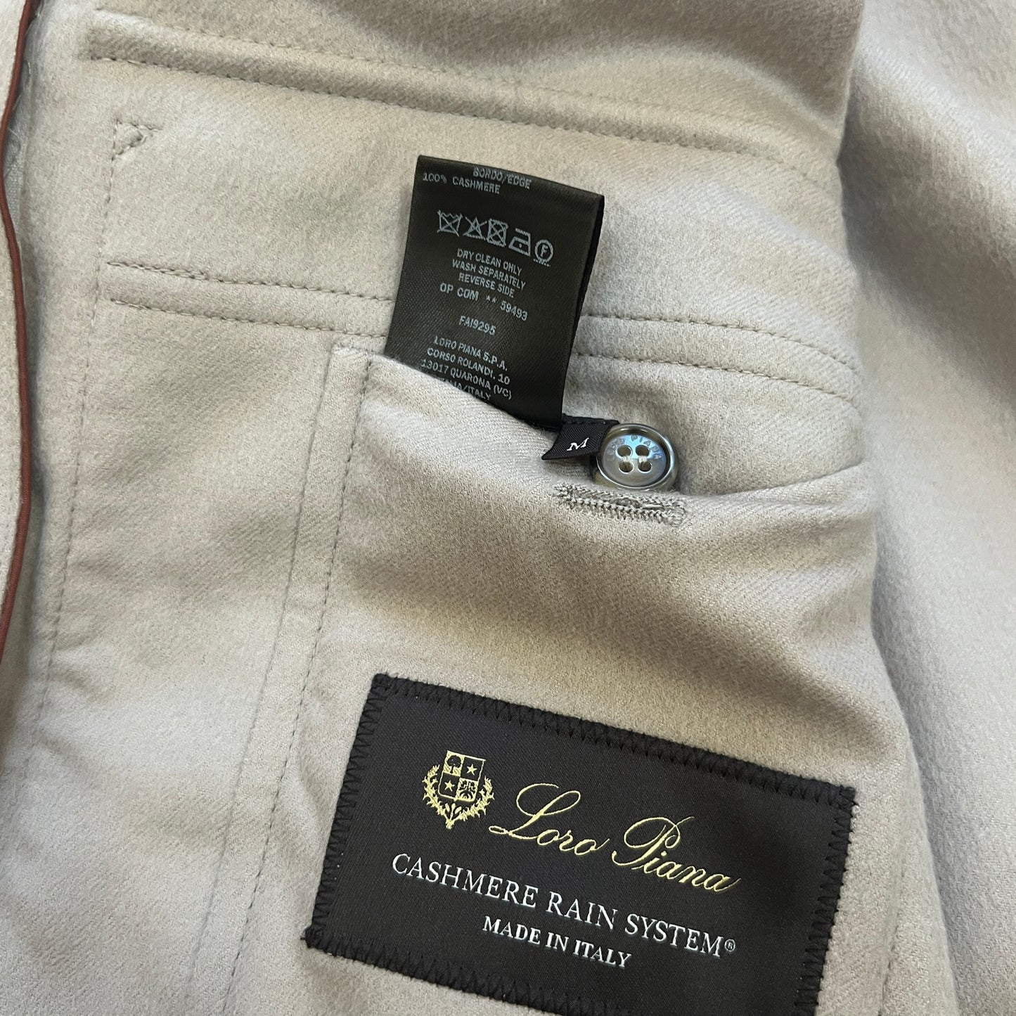 Loro Piana Cashmere "Glendale" Bomber