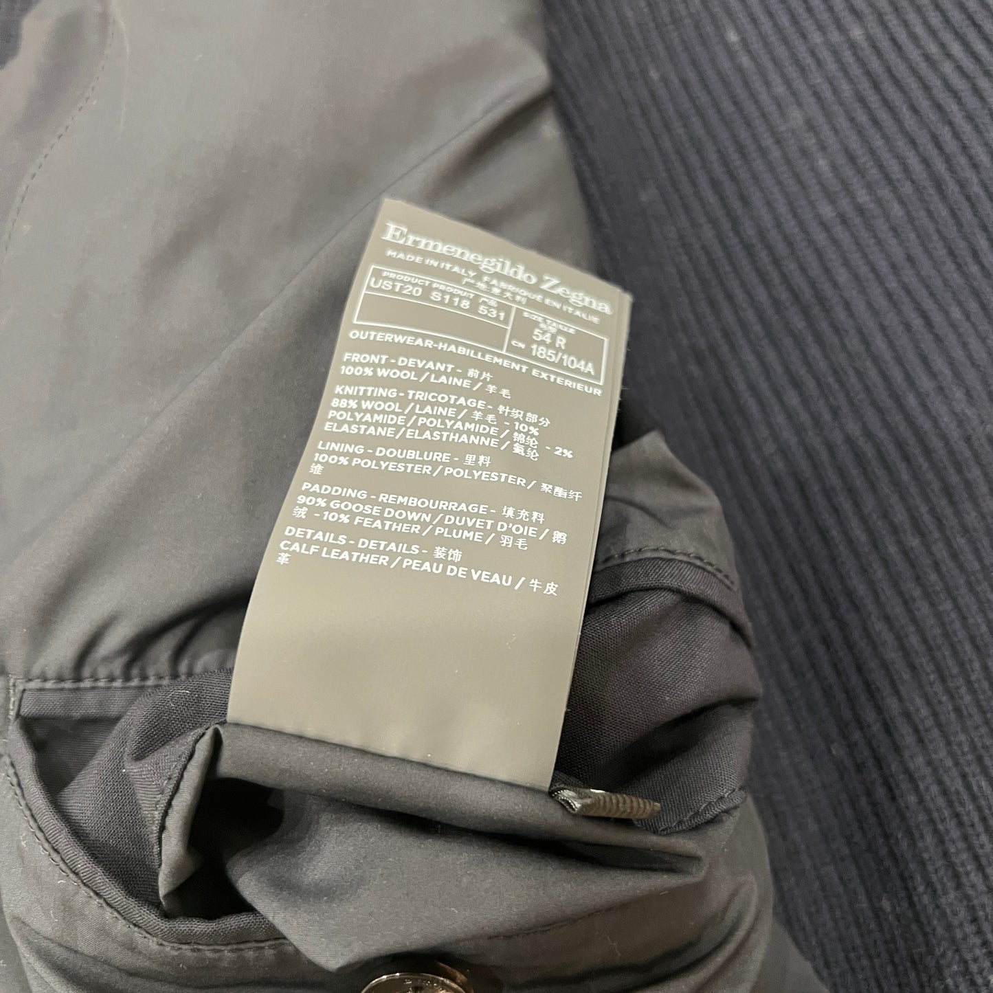 Zegna Trofeo Quilted Hybrid Down Jacket