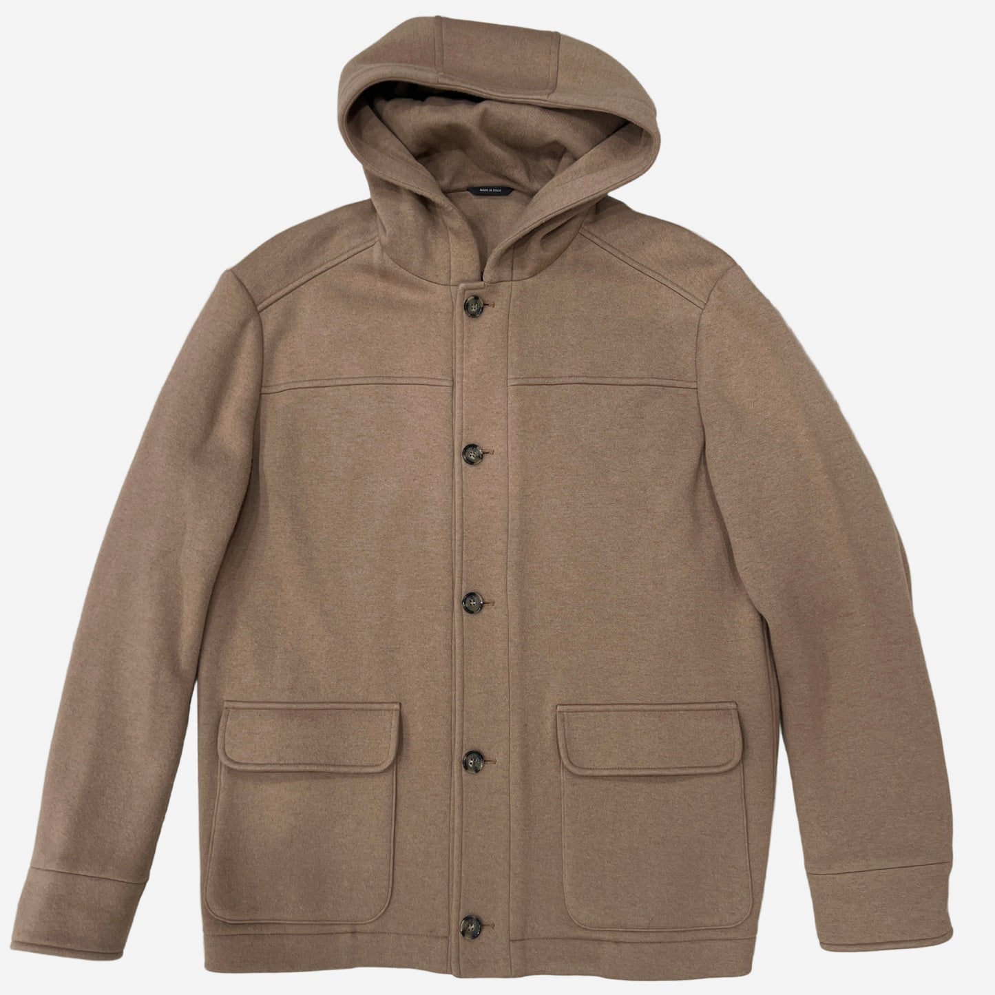 Loro Piana Camel Jersey Hooded Jacket