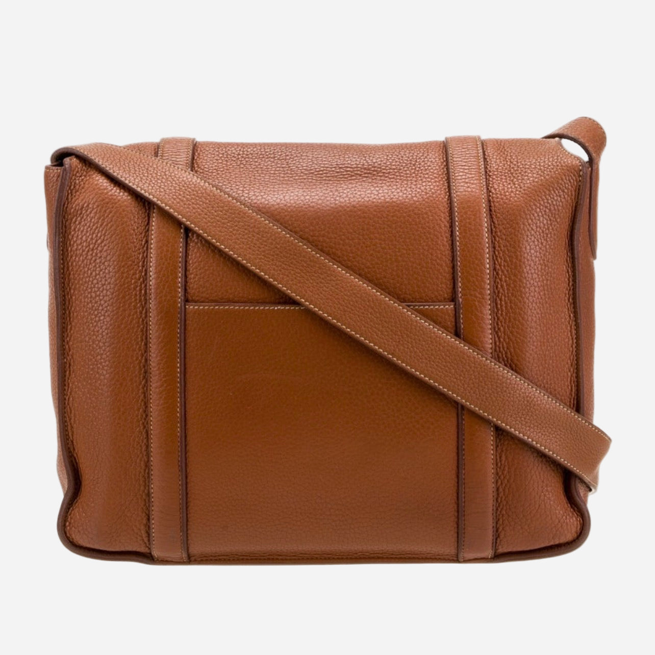 Hermes Clemence Leather Messenger Briefcase