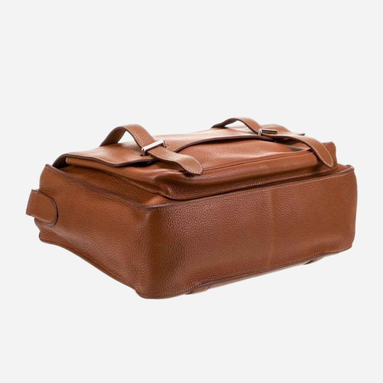 Hermes Clemence Leather Messenger Briefcase