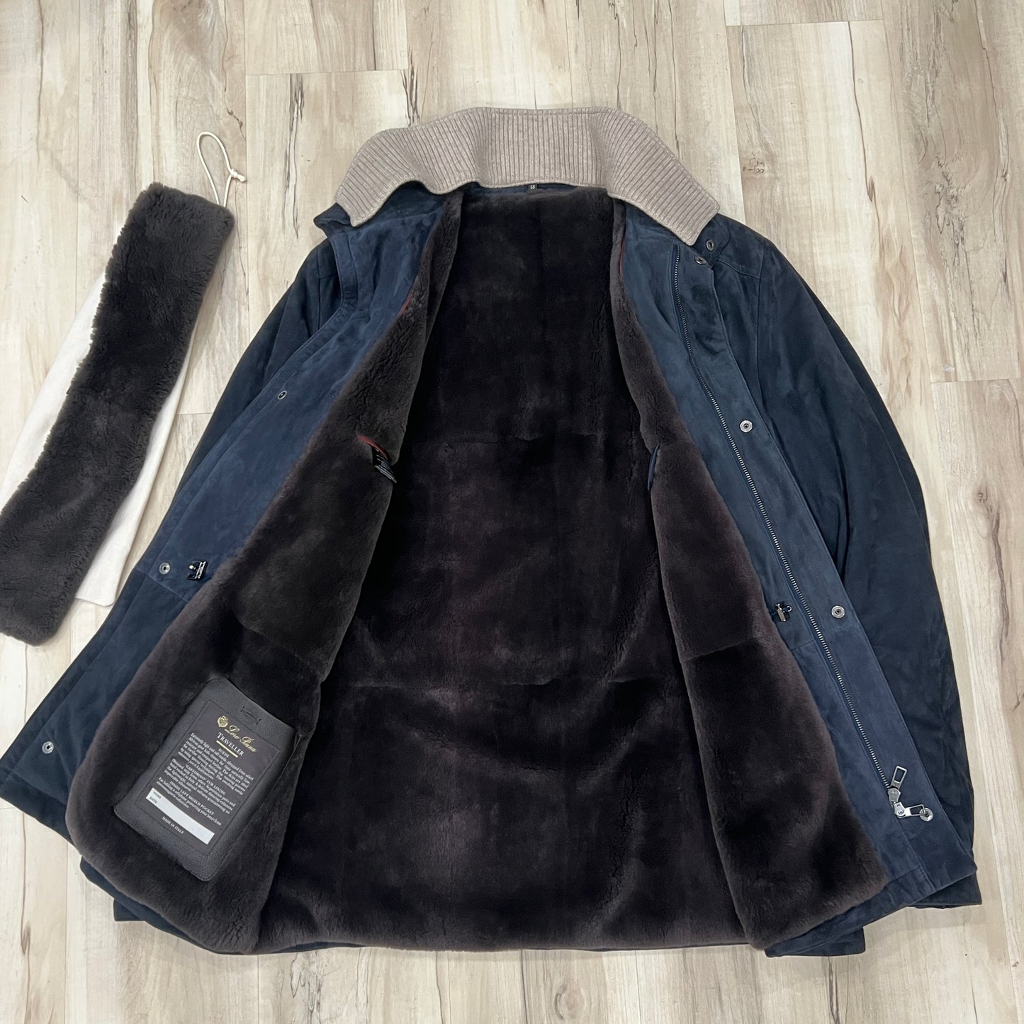 Loro Piana Suede Castorino Fur Traveller (52)