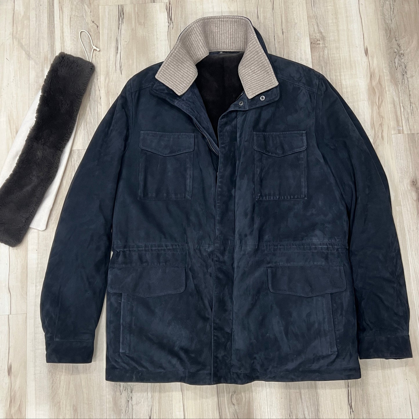 Loro Piana Suede Castorino Fur Traveller (52)