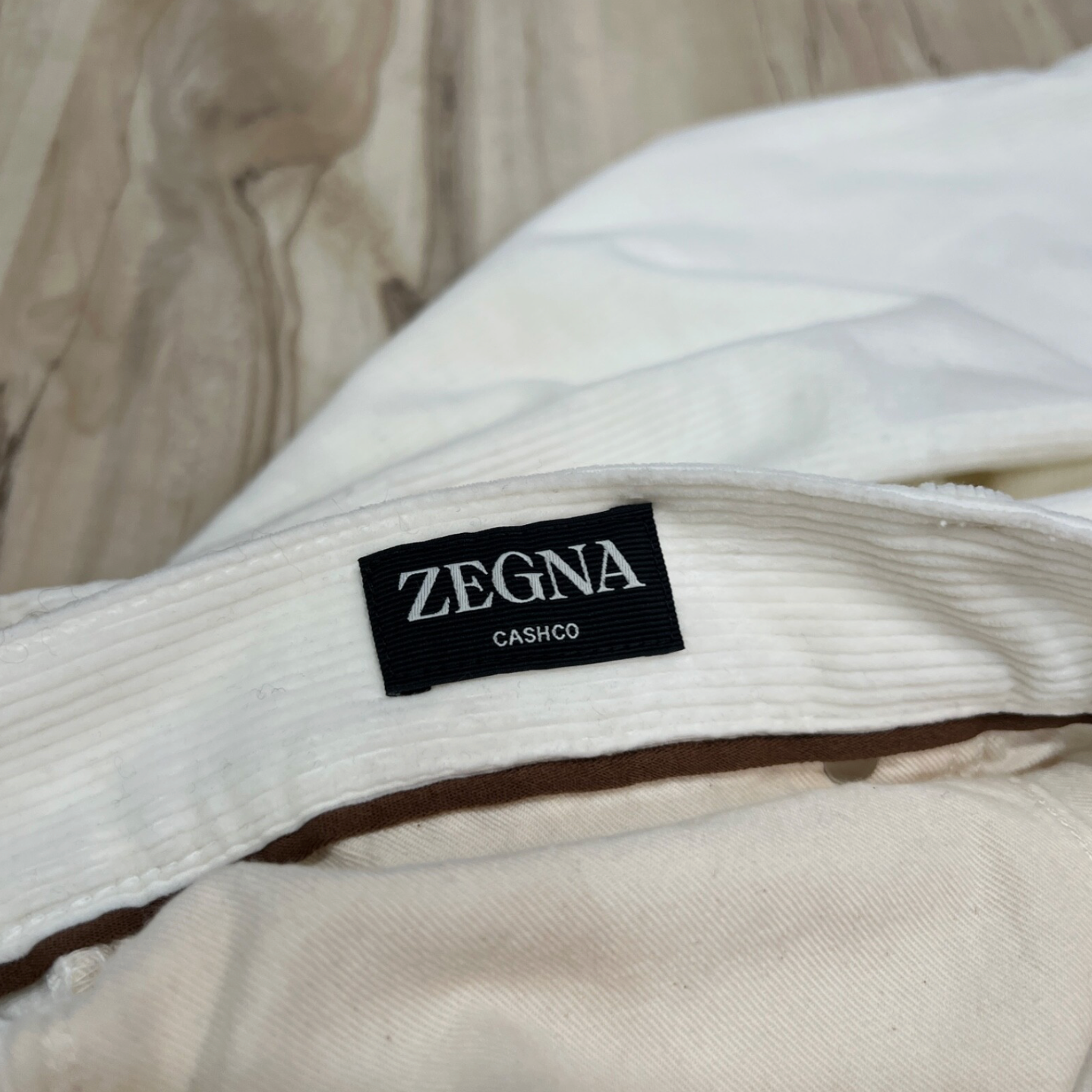 Zegna CashCo White Cashmere Pants