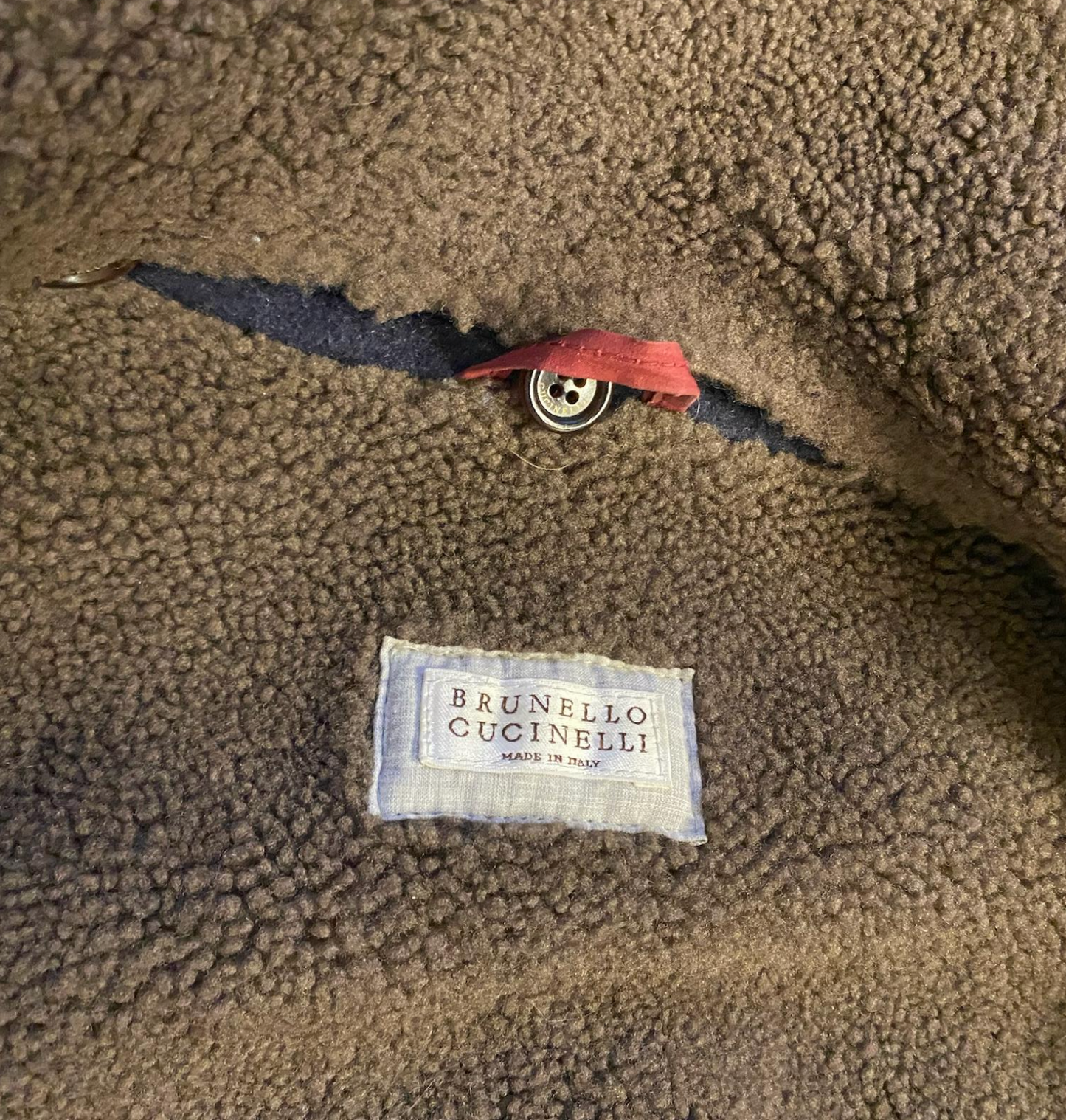 Brunello Cucinelli Shearling Lined Cashmere Coat