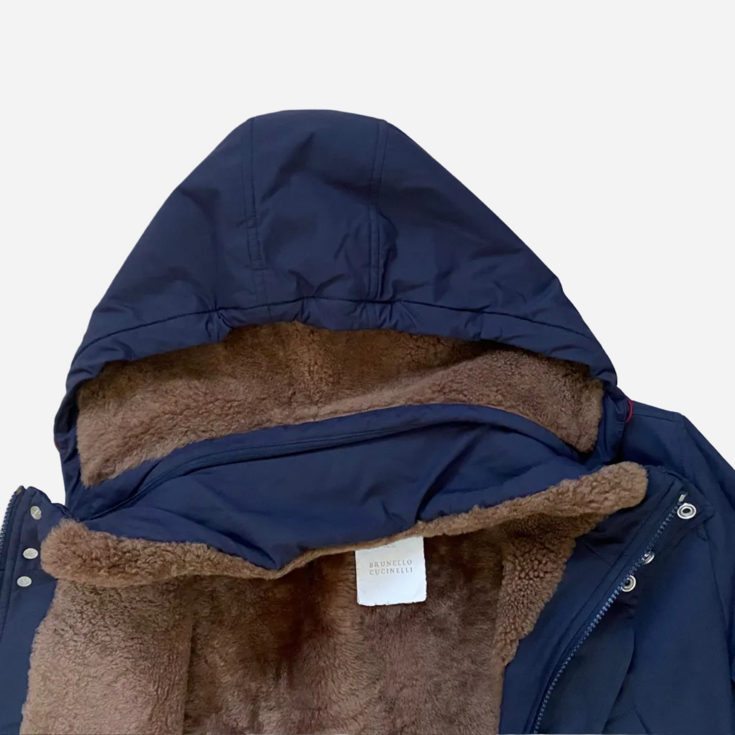 Brunello Cucinelli Shearling Fur Lined Coat